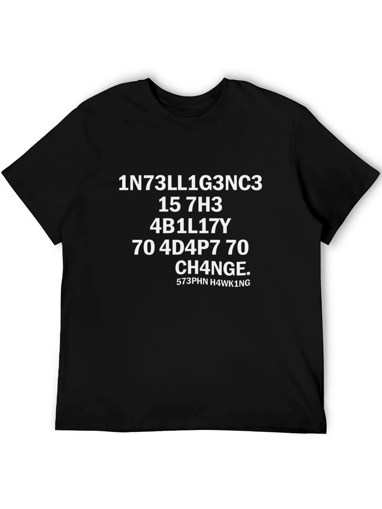 Black Intelligence Humor T-Shirt view 5