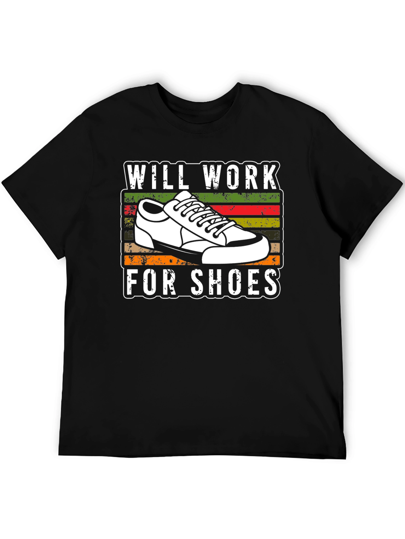 Black Will Work For Shoes T-Shirt view 5