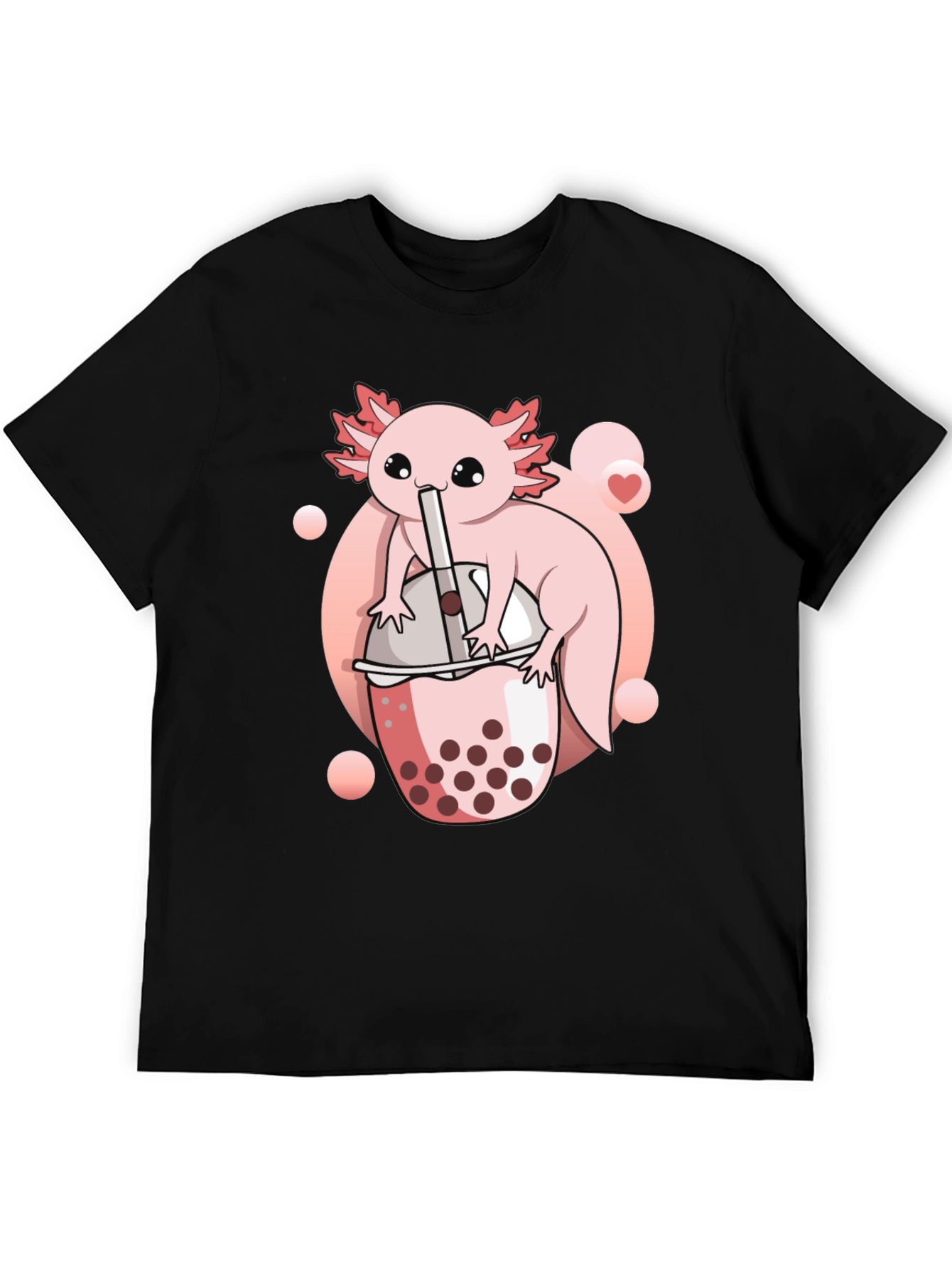 Black Axolotl Boba Tea Graphic Tee view 5