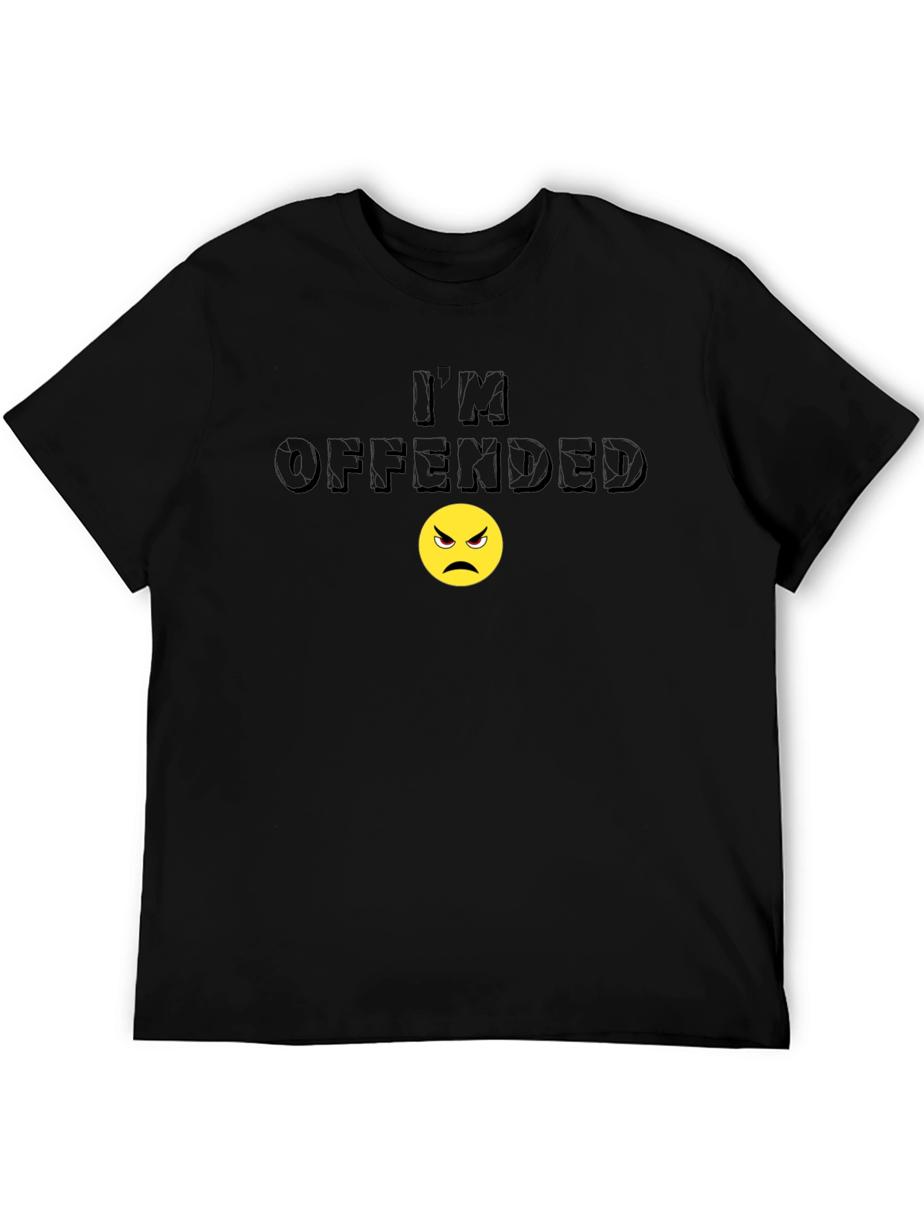 Black I'm Offended T-Shirt - Humorous Graphic Tee view 5
