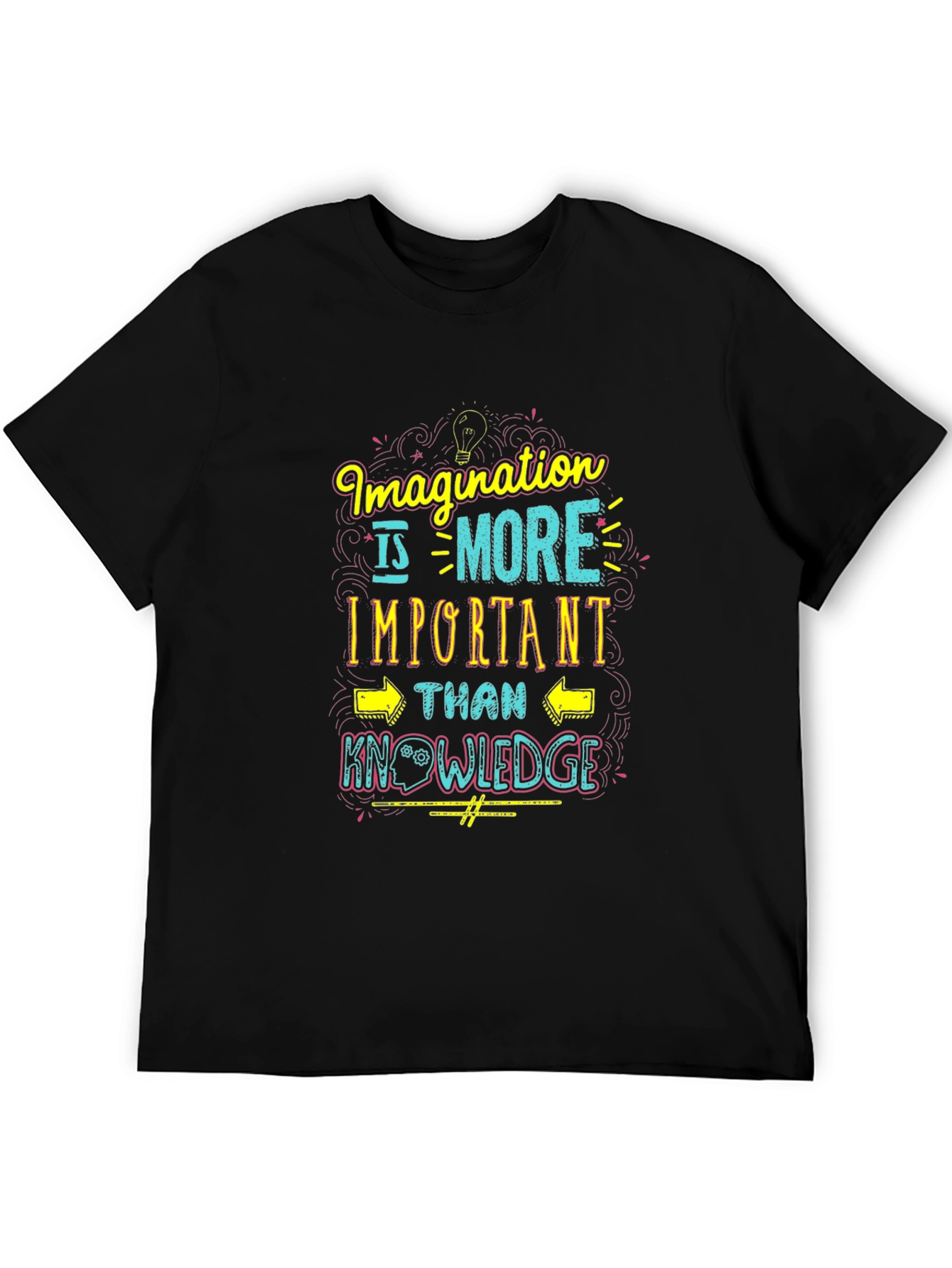 Black Imagination is More Important Than Knowledge Tee view 5