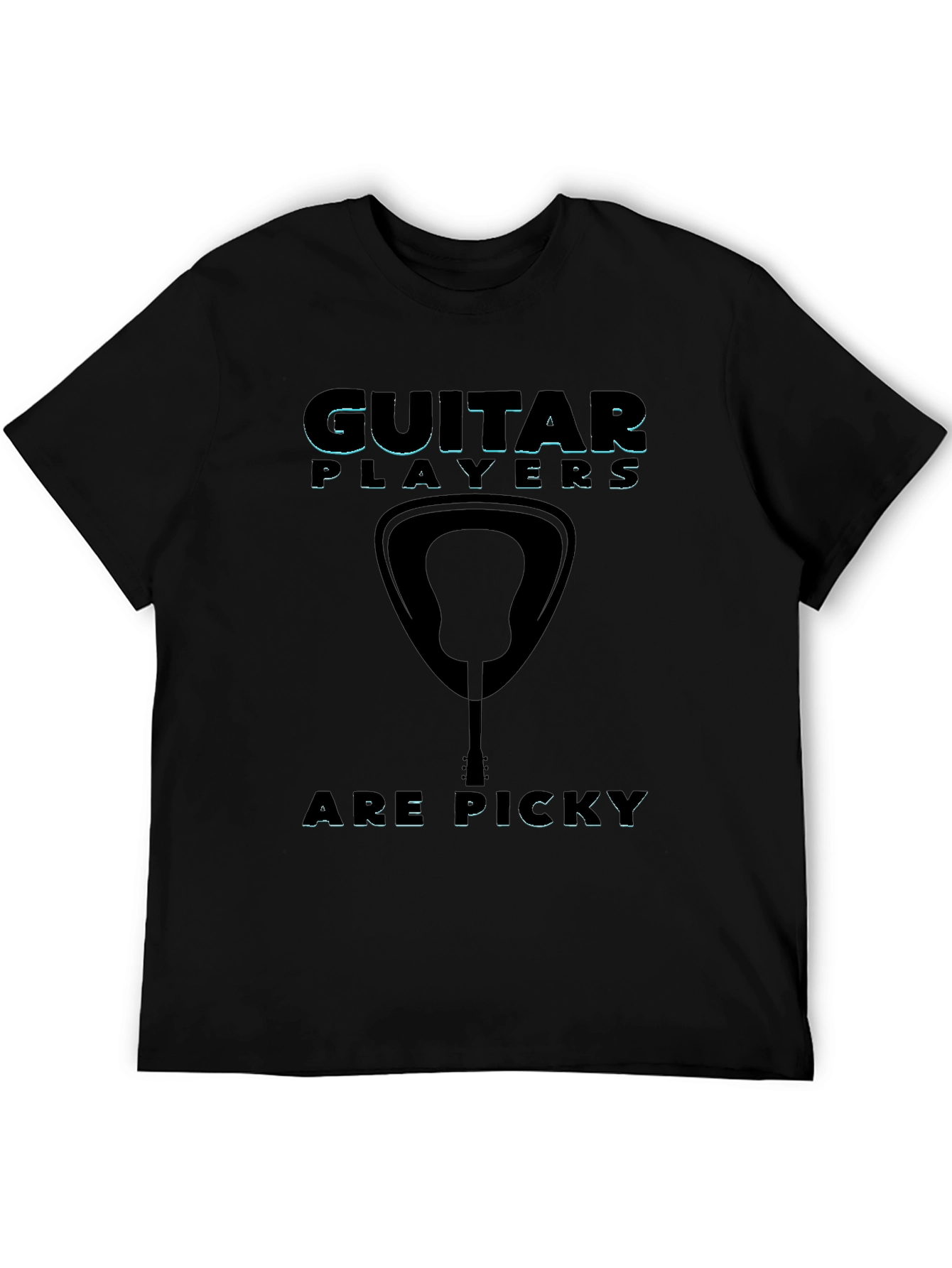 Black Guitar Players Are Picky T-Shirt - Musician Gift view 5
