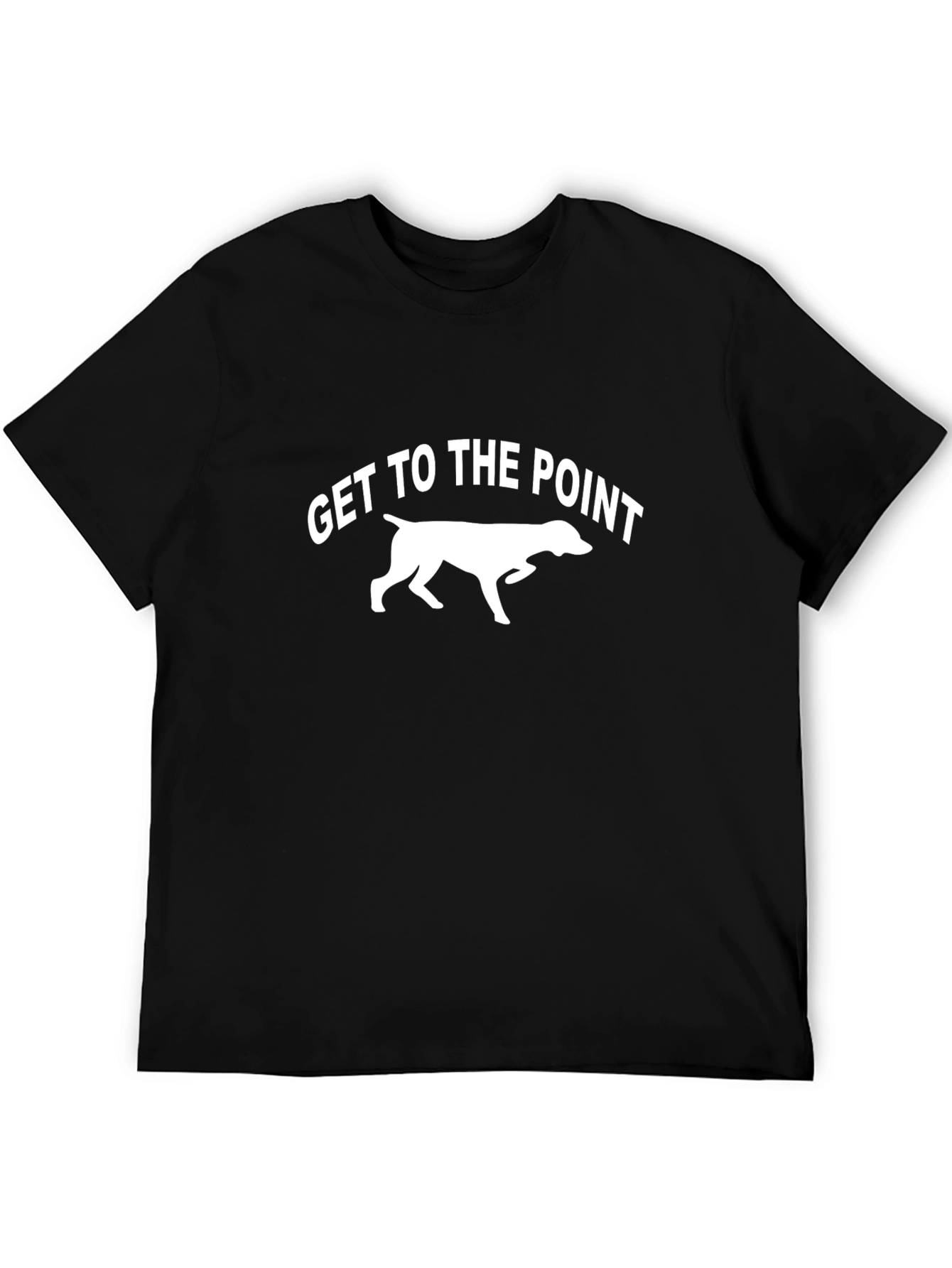 Black Get to the Point Dog Graphic Tee - Black view 5