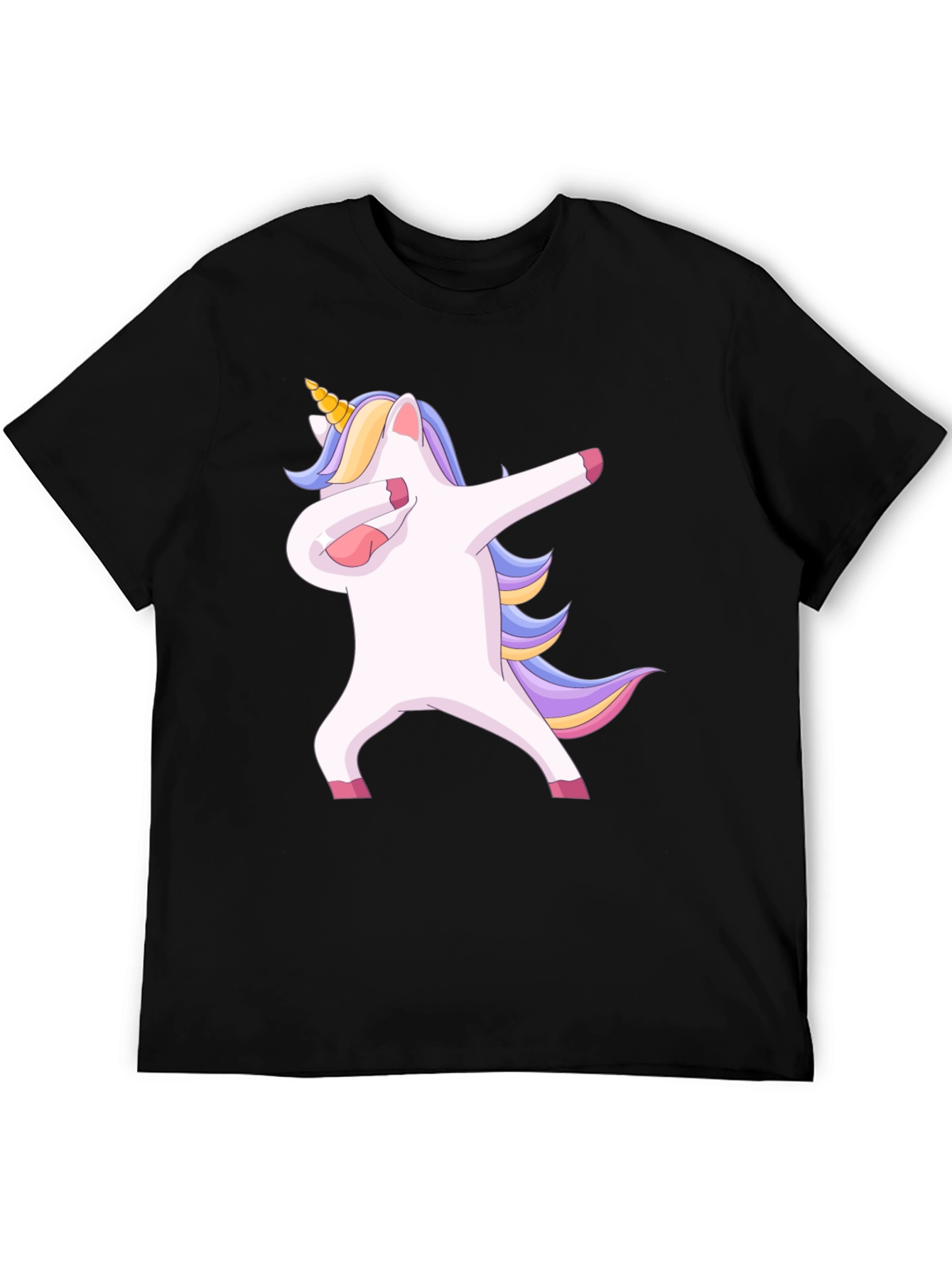 Black Dabbing Unicorn T-Shirt - Fun & Unique Design view 5