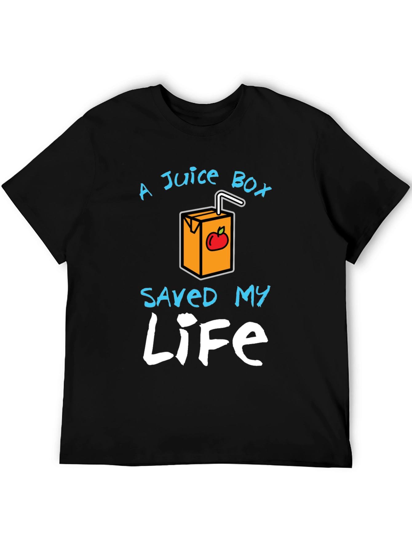 Black Juice Box Saved My Life Graphic Tee - Trendy T-Shirt view 5