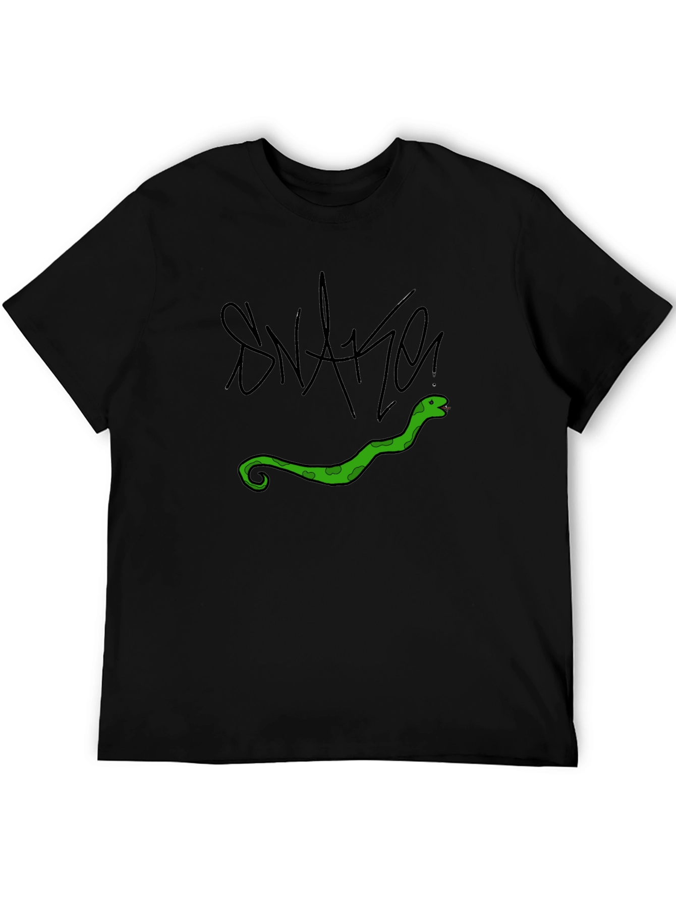 Black Snake Graphic T-Shirt - Cool Reptile Tee view 5