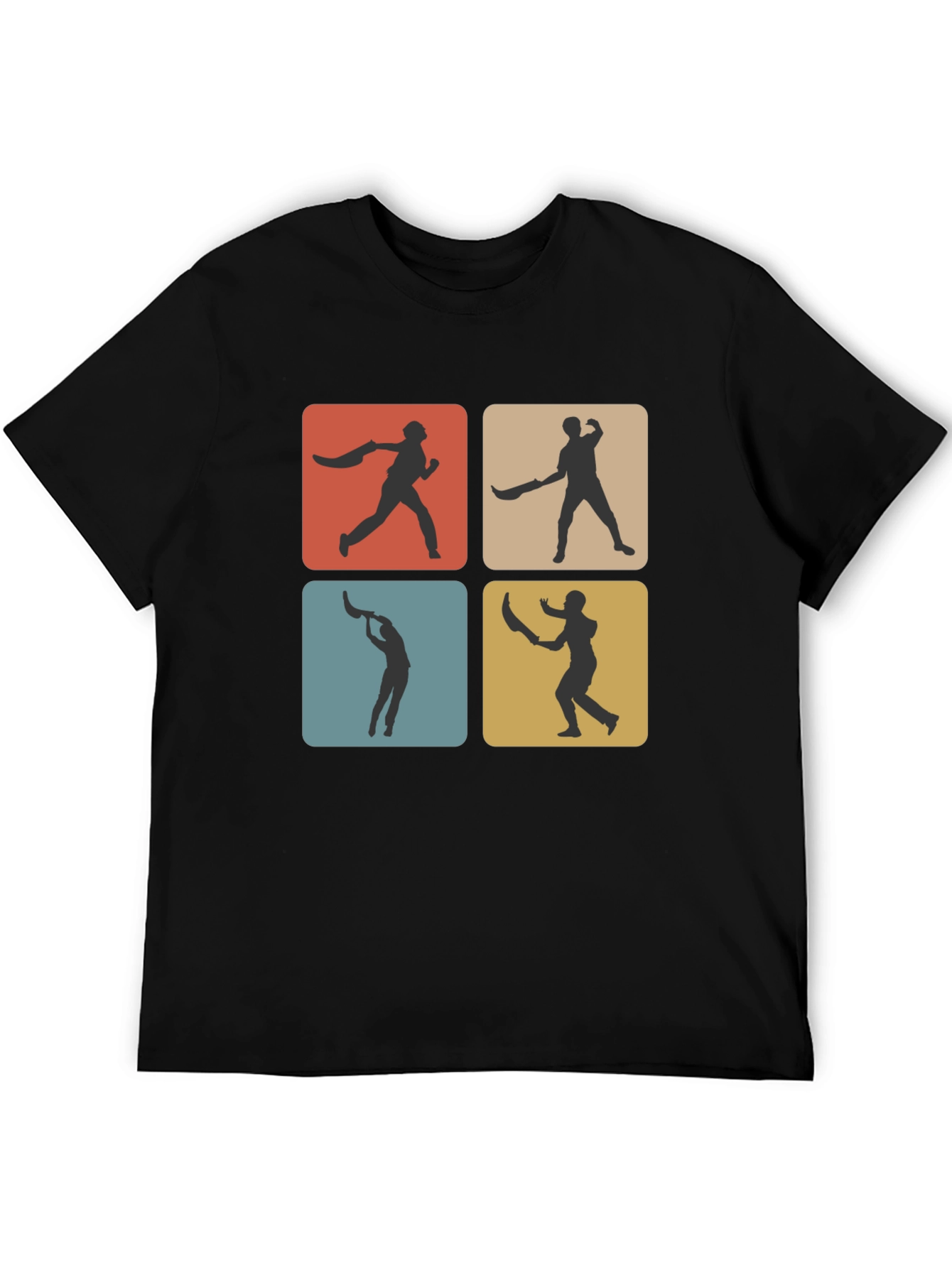 Black Retro Cricket T-Shirt - Black view 5