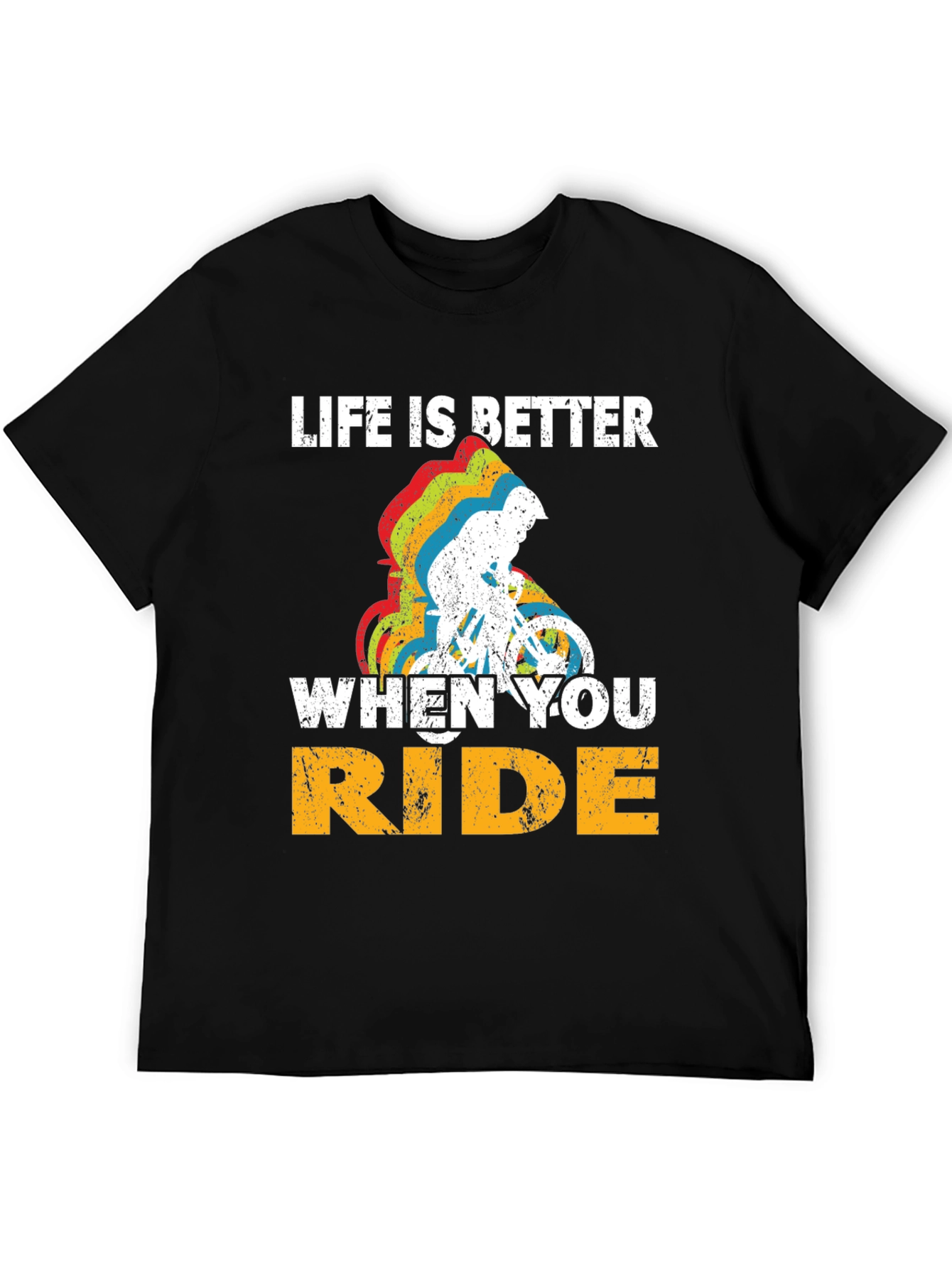 Black Life Is Better When You Ride T-Shirt view 5