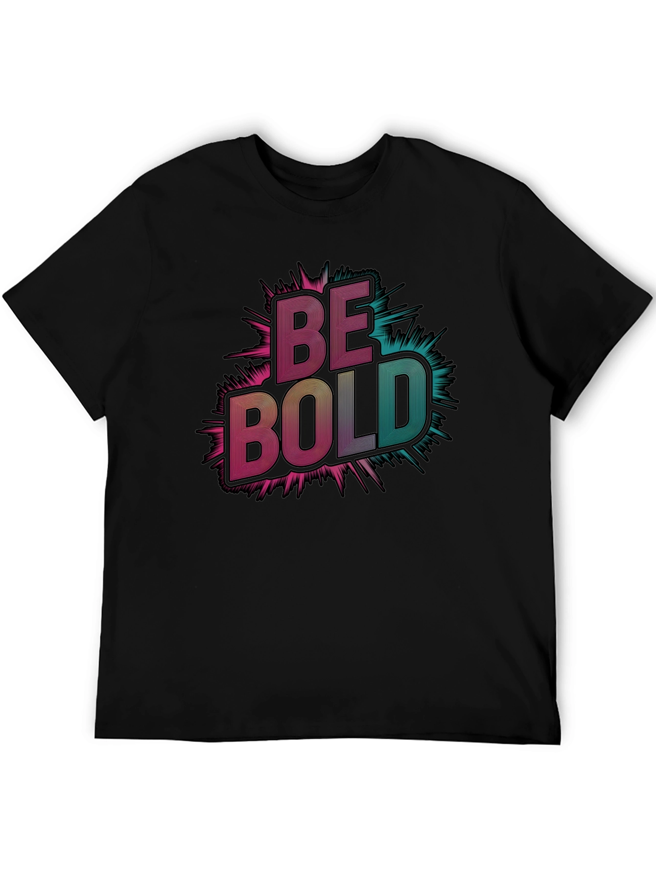 Black Be Bold Graphic Tee - Men's Black T-Shirt view 5