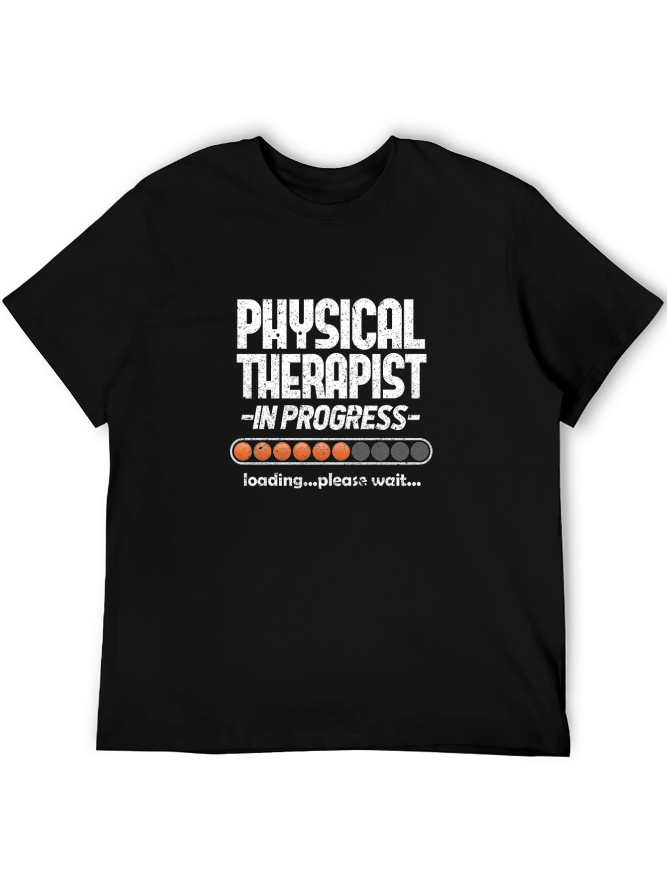 Black Physical Therapist in Progress Loading T-Shirt view 5
