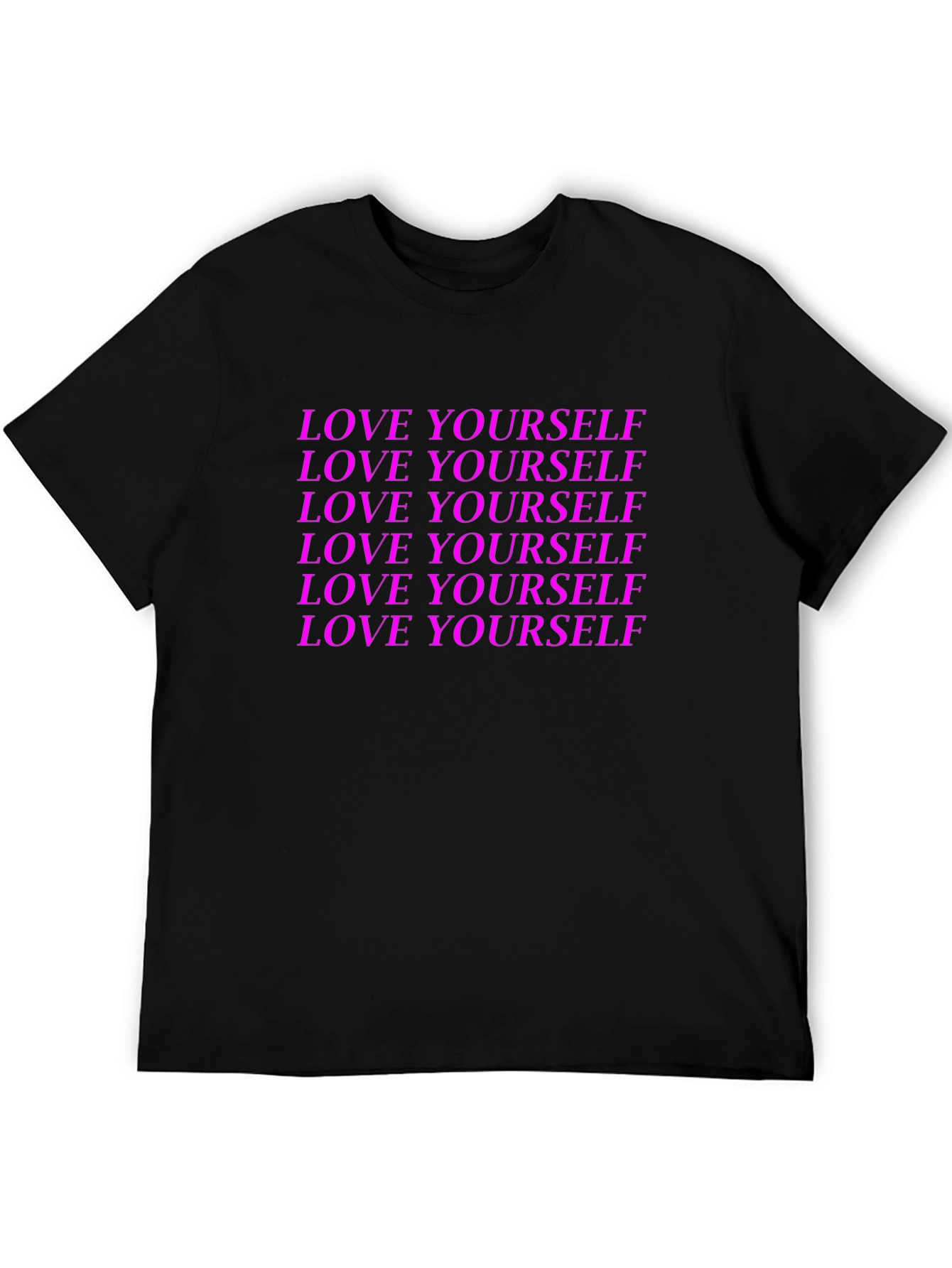 Black Love Yourself Graphic Tee - Black view 5