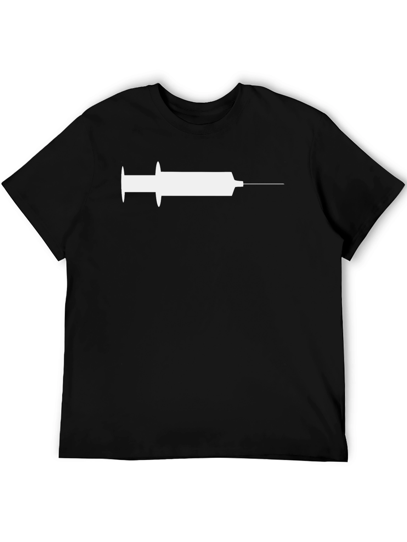 Black Syringe Graphic Tee - Inject Some Fun! view 5