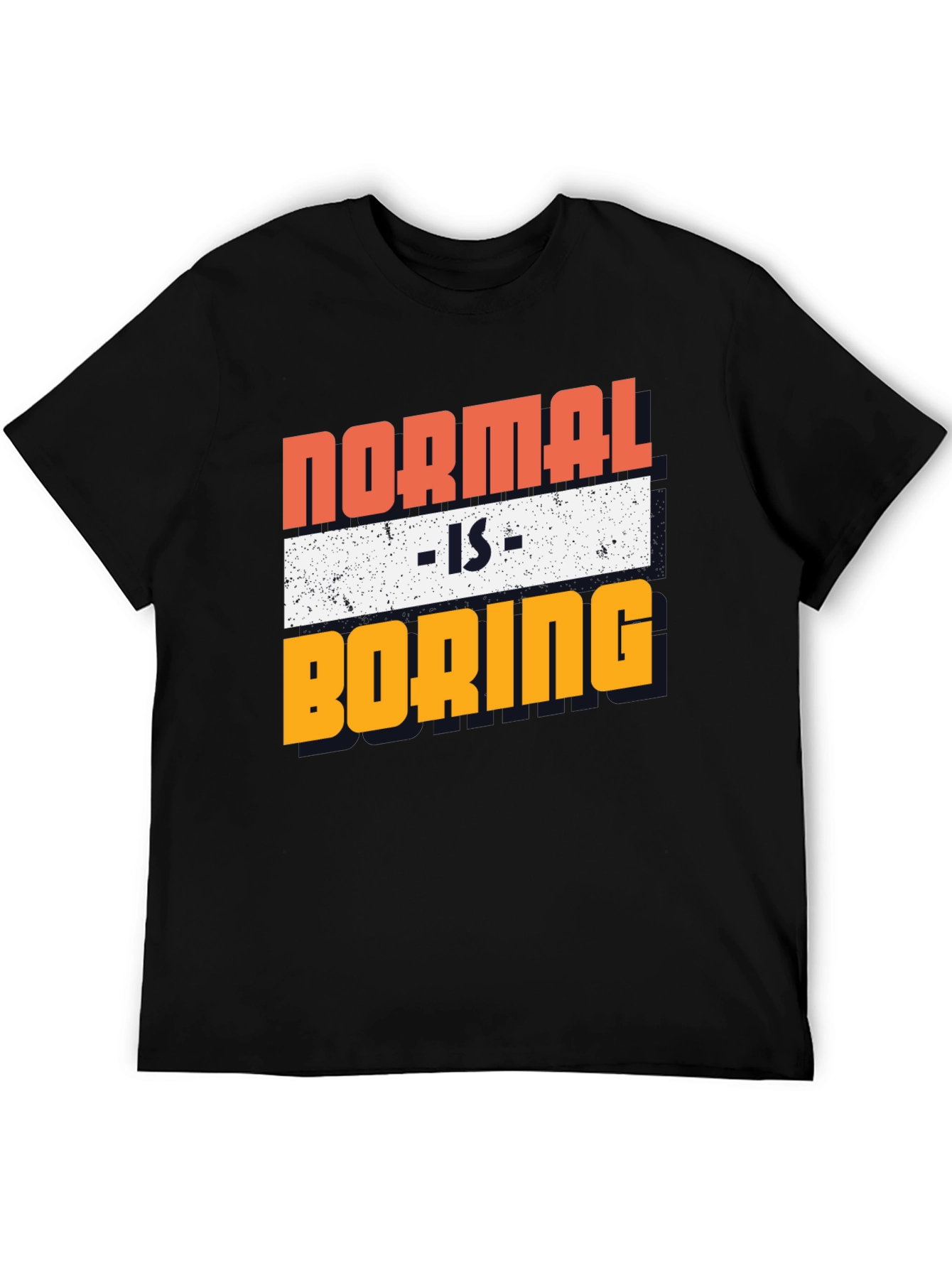 Black Normal Is Boring Graphic Tee view 5