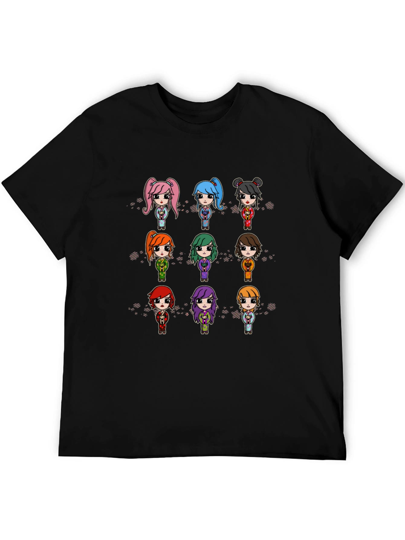 Black Anime Girl T-Shirt: Unique Design, Comfortable Fit view 5