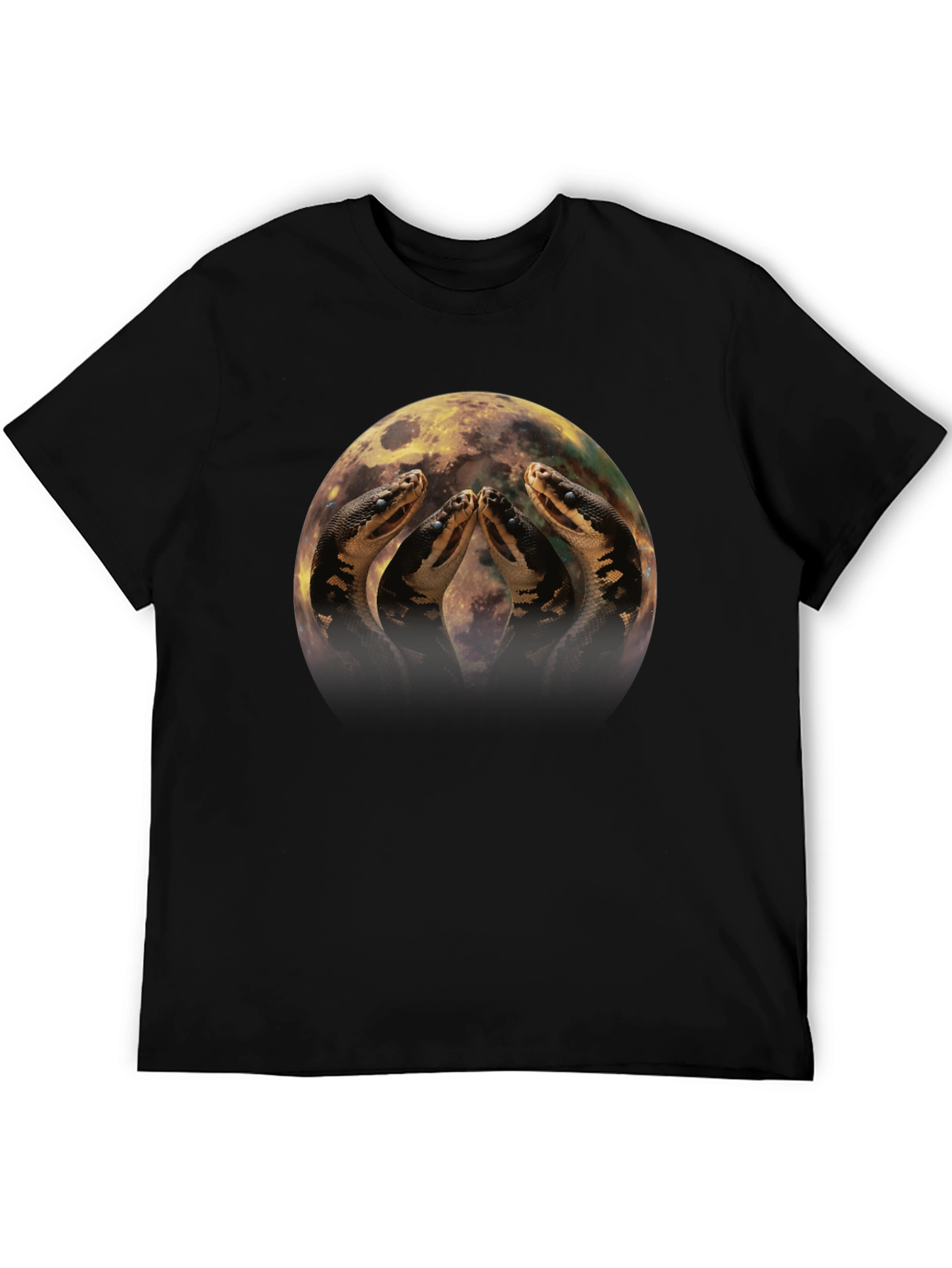 Black Anaconda Moon T-Shirt view 5