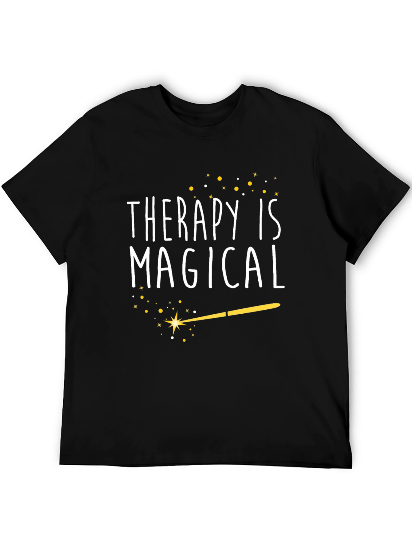 Black Therapy is Magical T-Shirt - Graphic Tee view 5