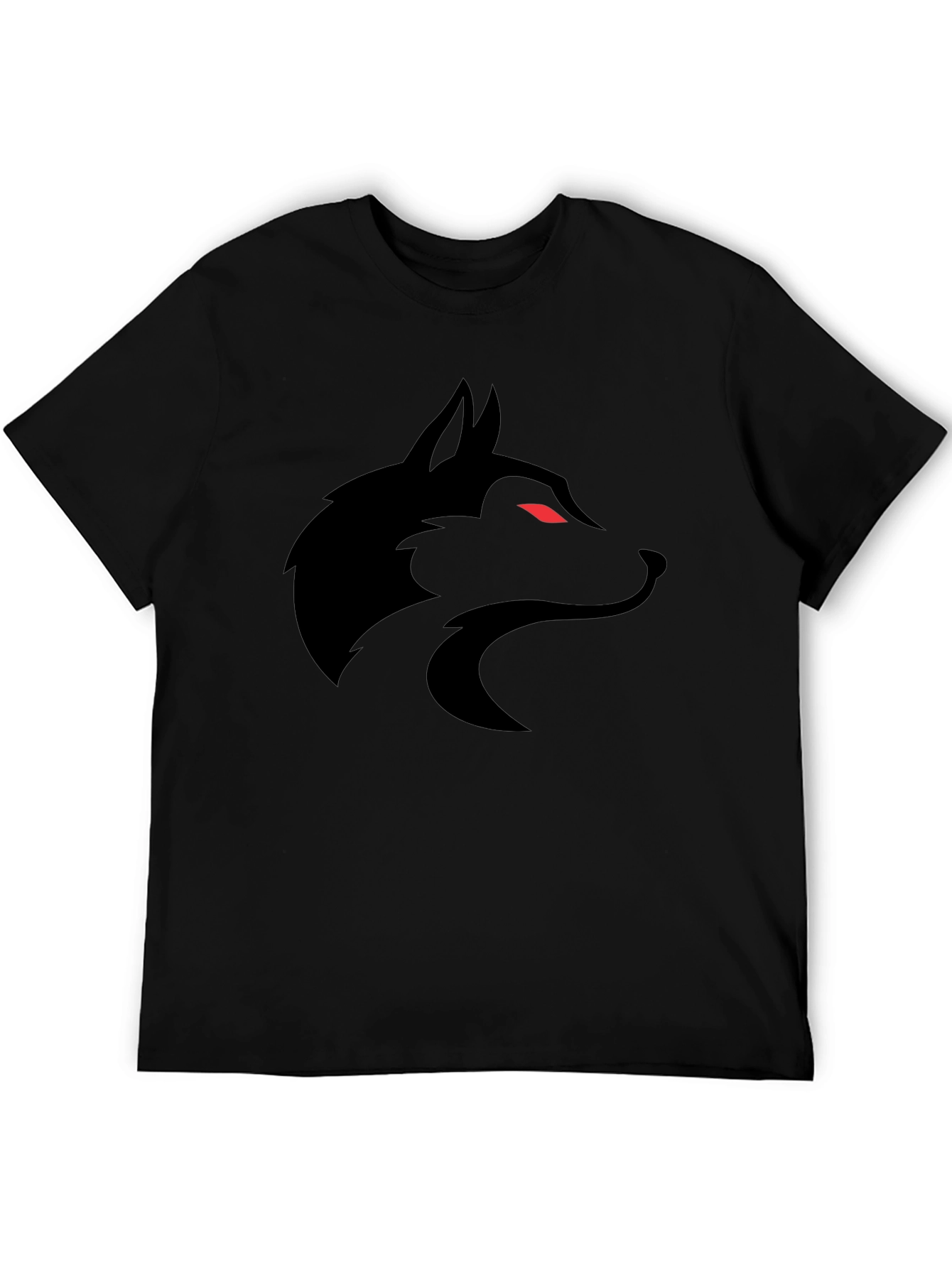 Black Black Wolf Graphic Tee - Men's Short Sleeve Shirt view 5