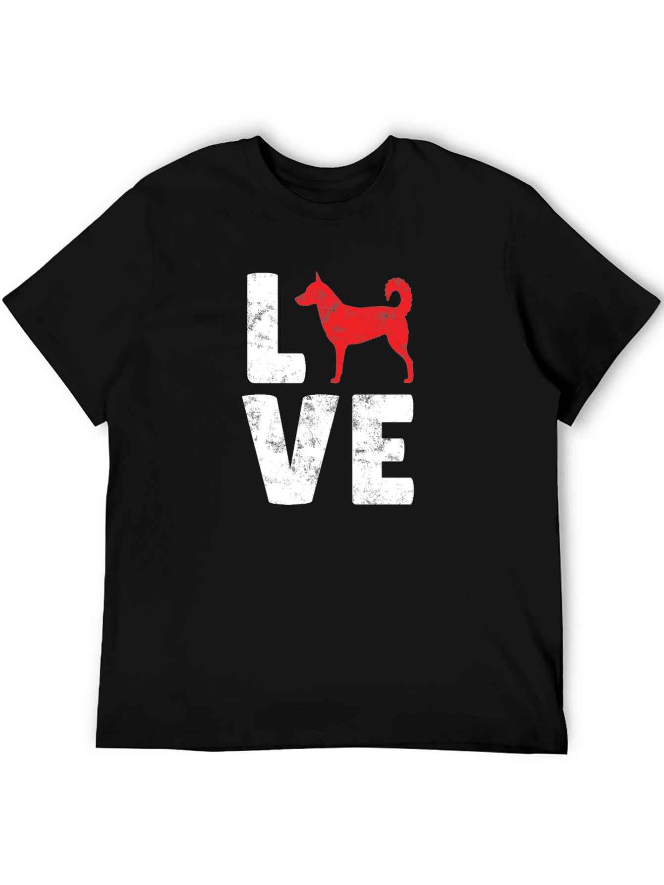 Black Love Dog Graphic T-Shirt view 5