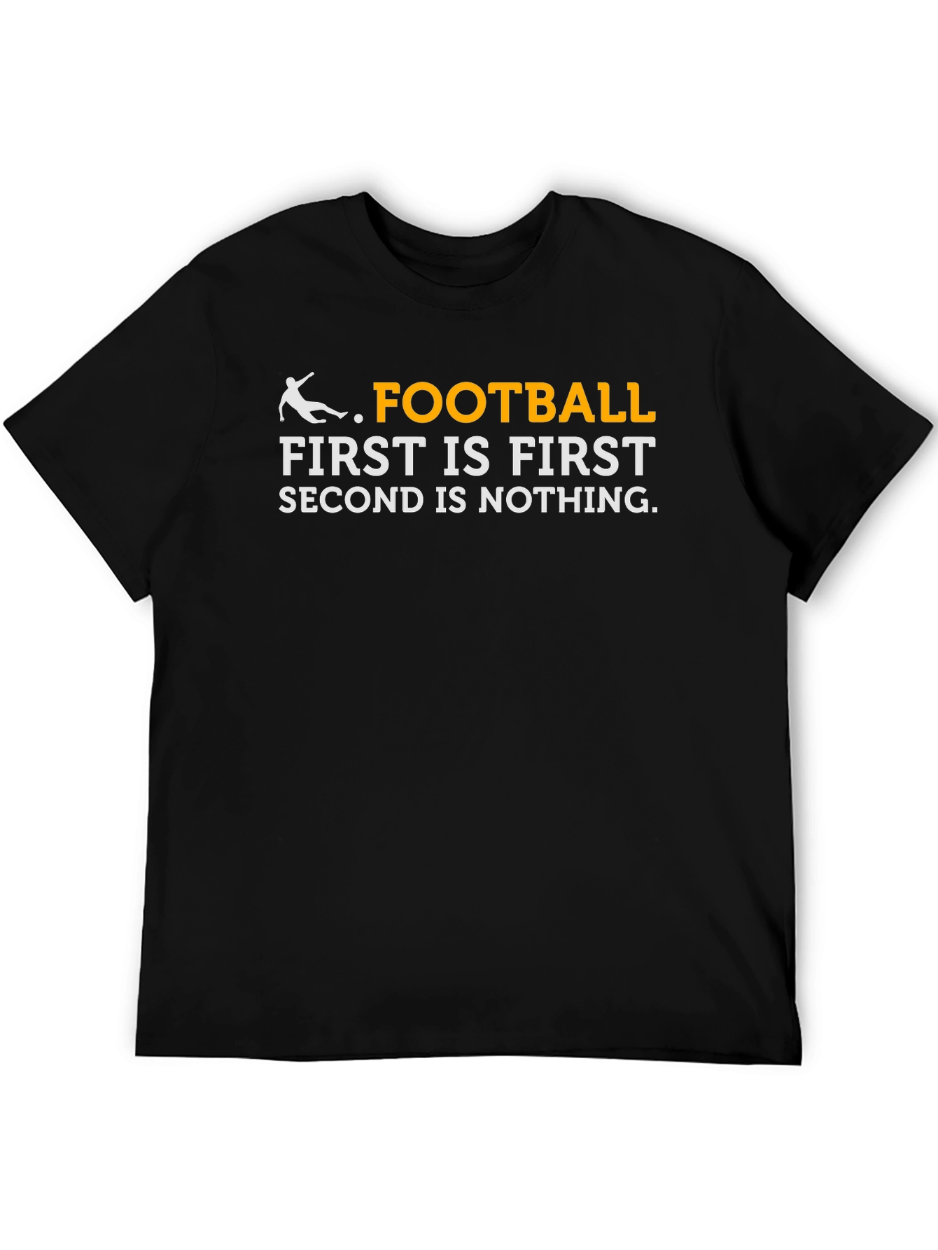 Black Football First T-Shirt view 5