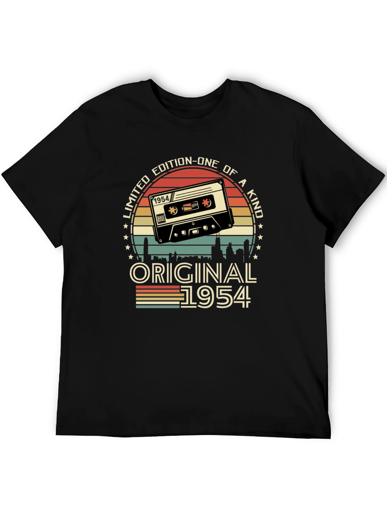 Black Limited Edition 1954 Cassette Tape T-Shirt view 5