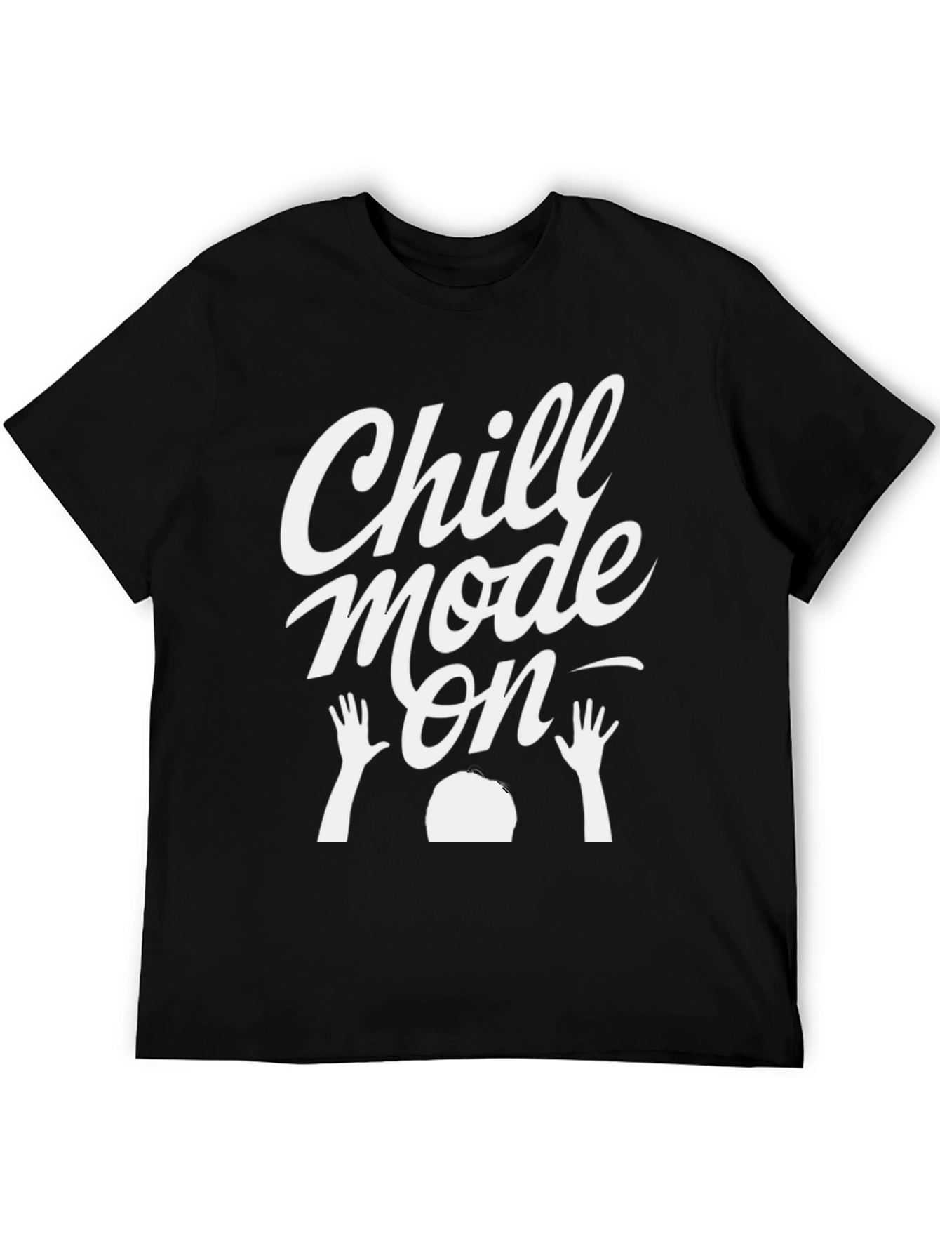 Black Chill Mode On Graphic T-Shirt view 5