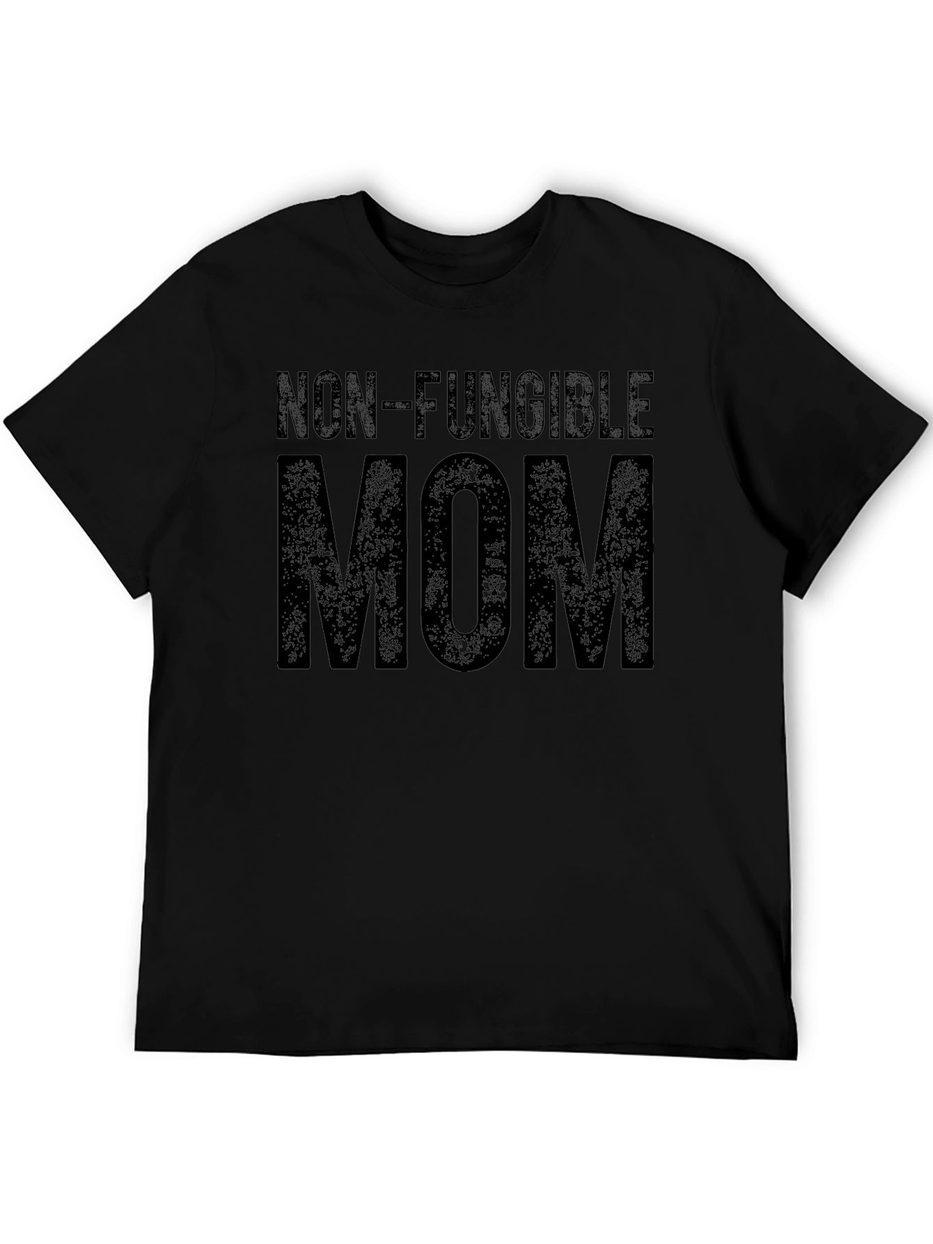 Black Non-Fungible Mom Graphic Tee - Black T-Shirt view 5