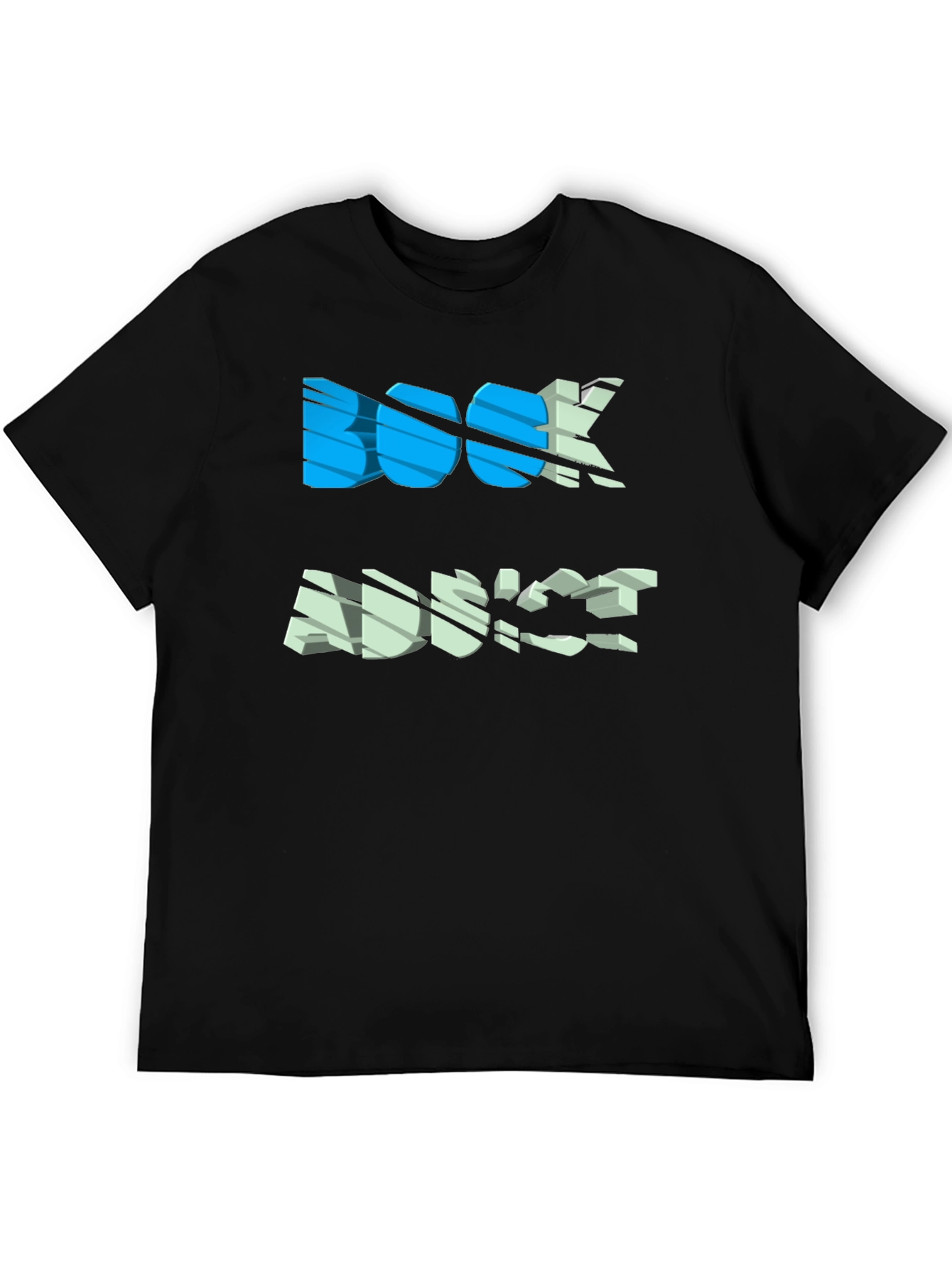 Black Book Advice Graphic Tee - Casual Black T-Shirt view 5