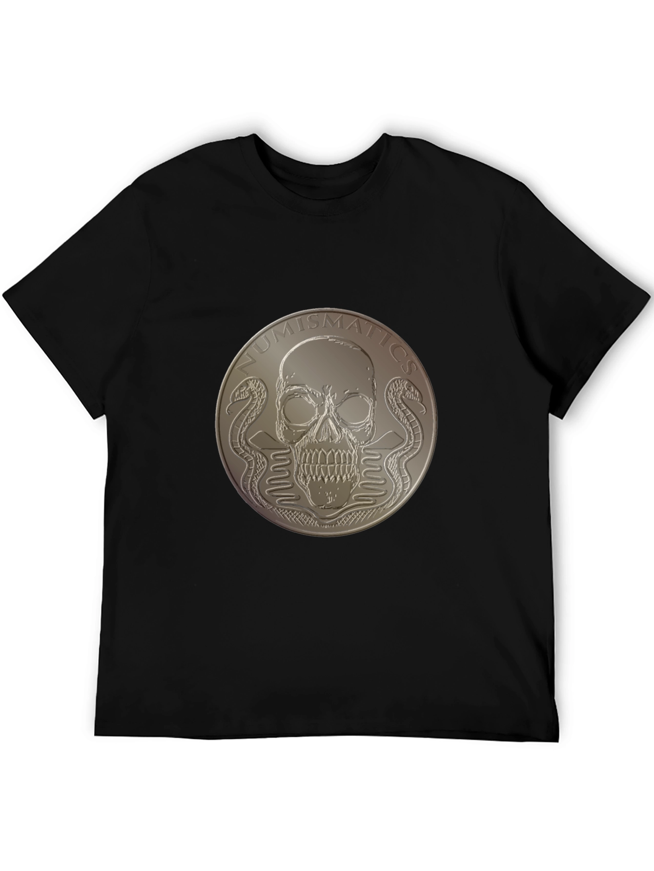 Black Numismatics Skull & Snakes Graphic Tee - Black view 5