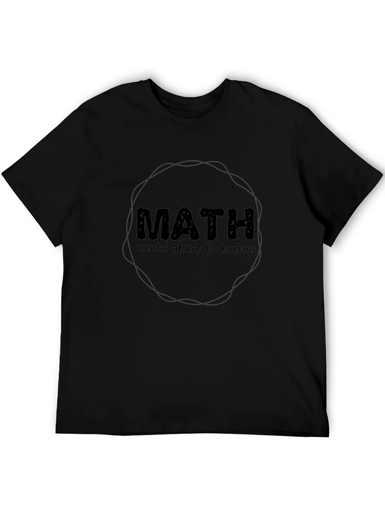 Black Math Mental Abuse T-Shirt view 5