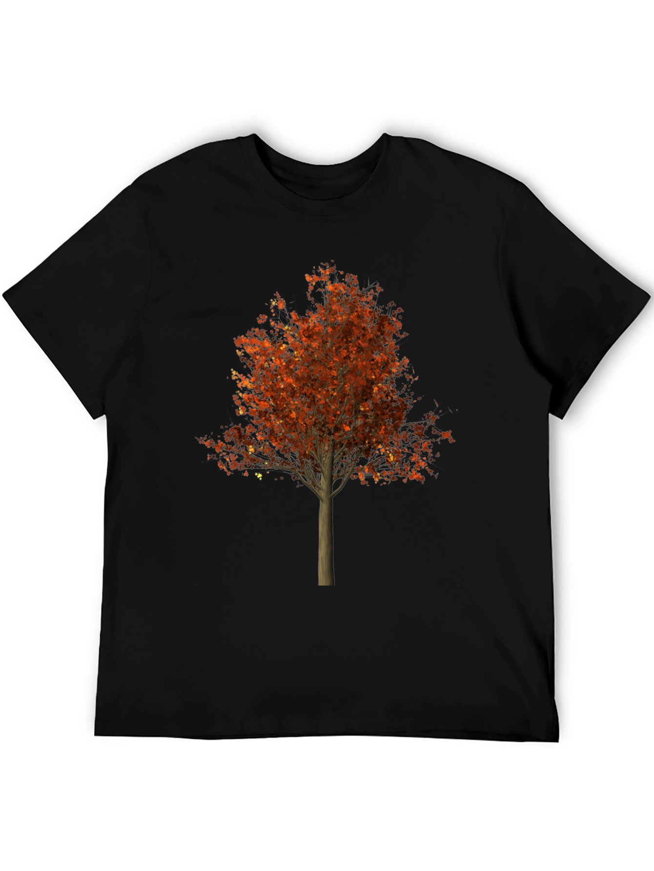 Black Autumn Tree Graphic Tee - Stylish Nature Inspired T-Shirt view 5