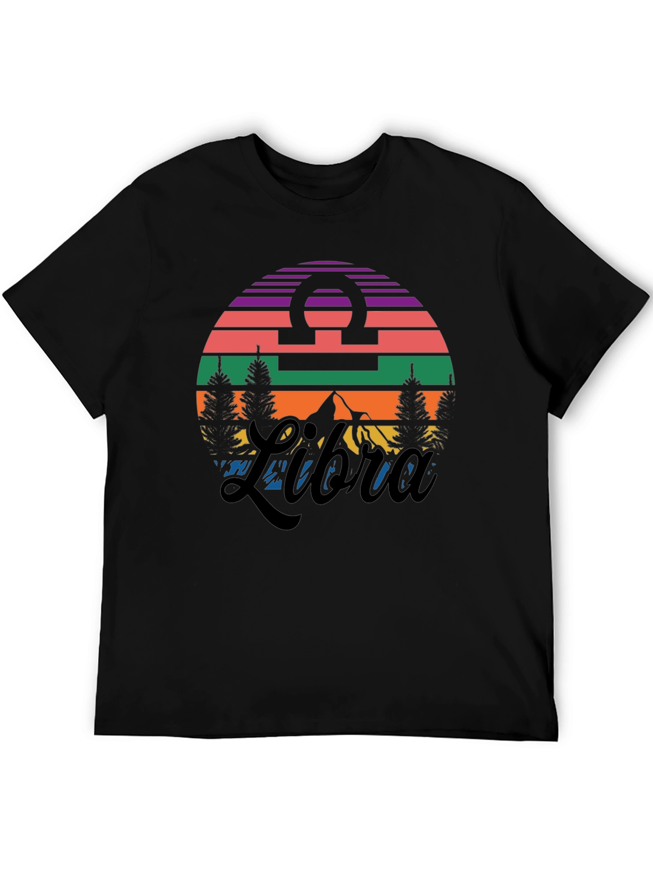 Black Libra Sunset T-Shirt view 5