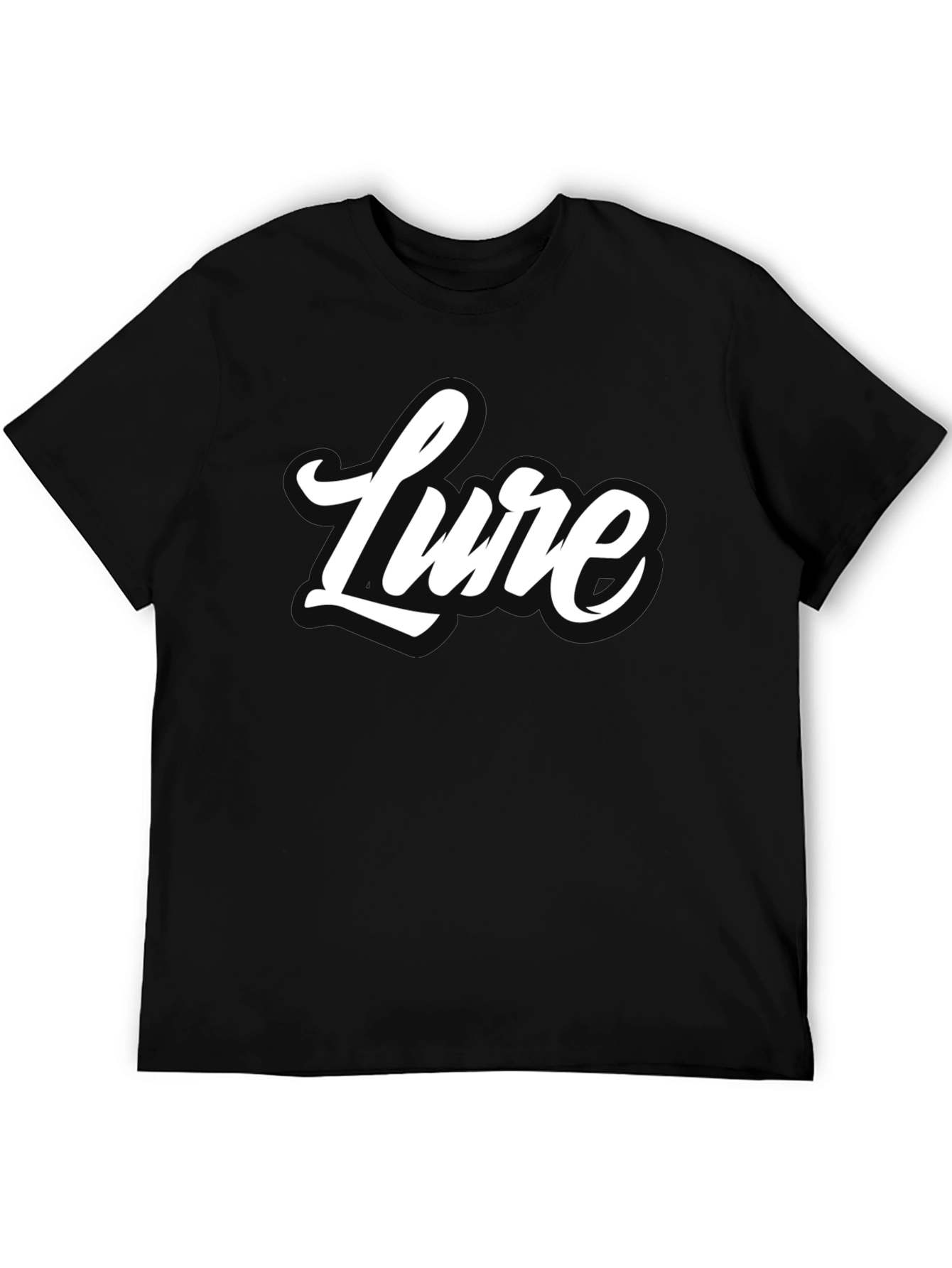 Black Lure Graphic Tee - Stylish Black Cotton T-Shirt view 5