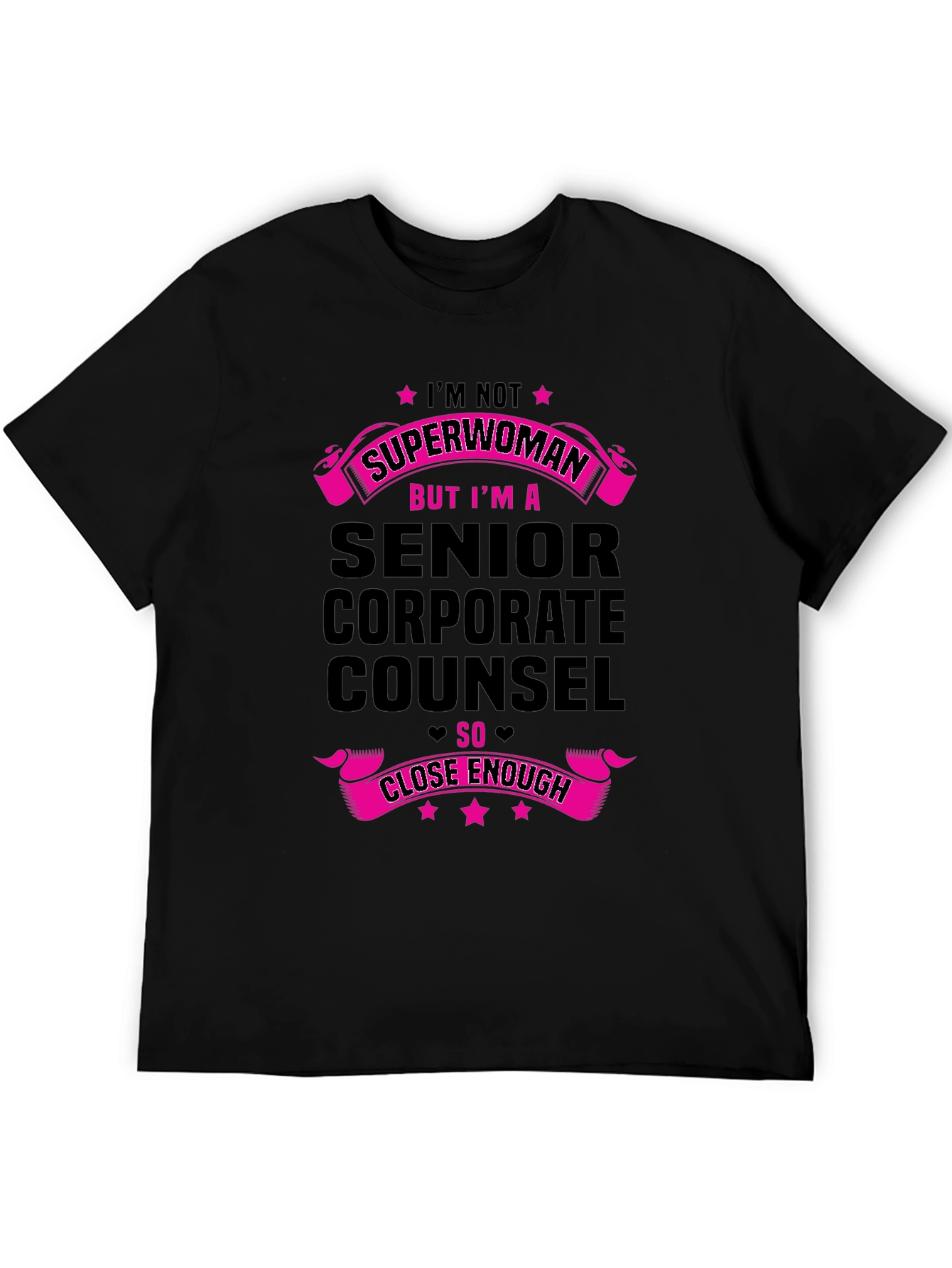 Black Senior Corporate Counsel Superwoman T-Shirt view 5