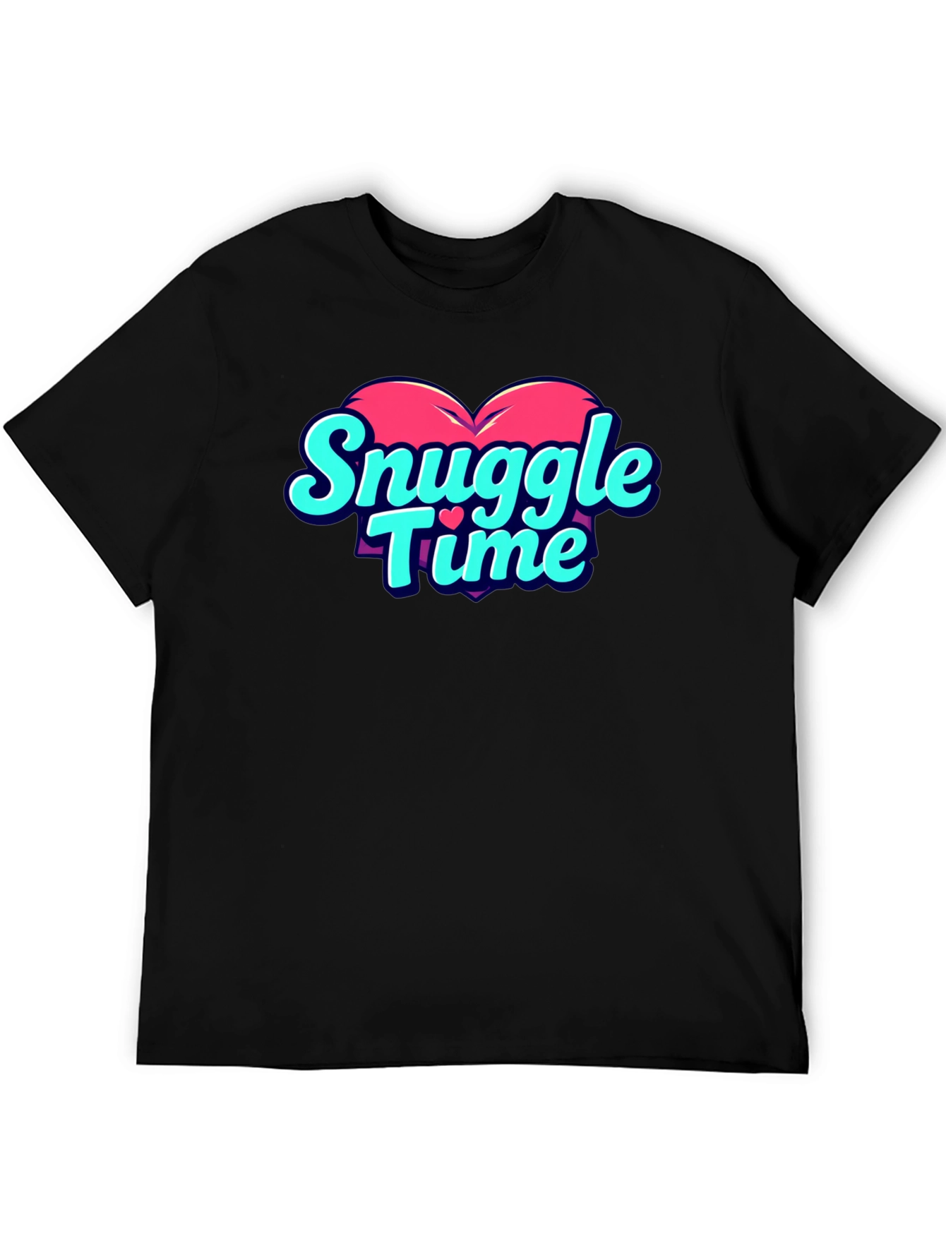 Black Snuggle Time Graphic T-Shirt view 5