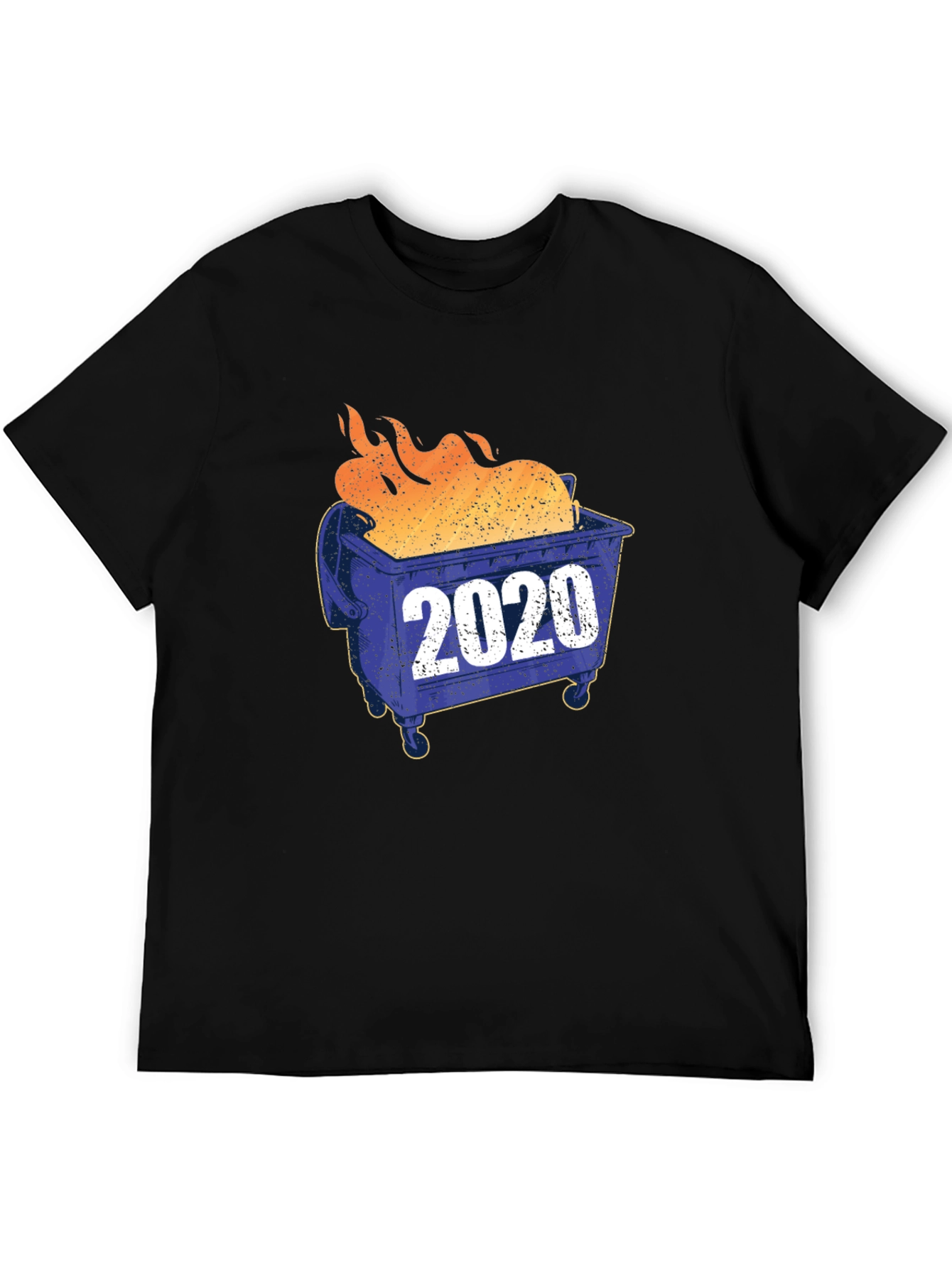 Black 2020 Dumpster Fire Graphic T-Shirt view 5
