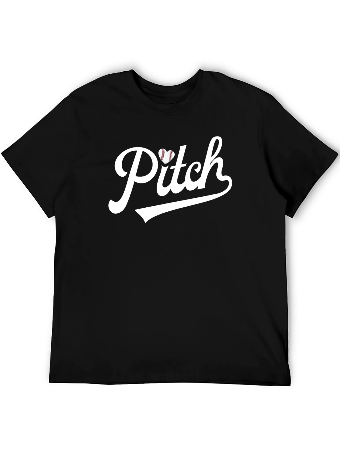 Black Baseball Pitch Graphic Tee - Sporty Casual view 5