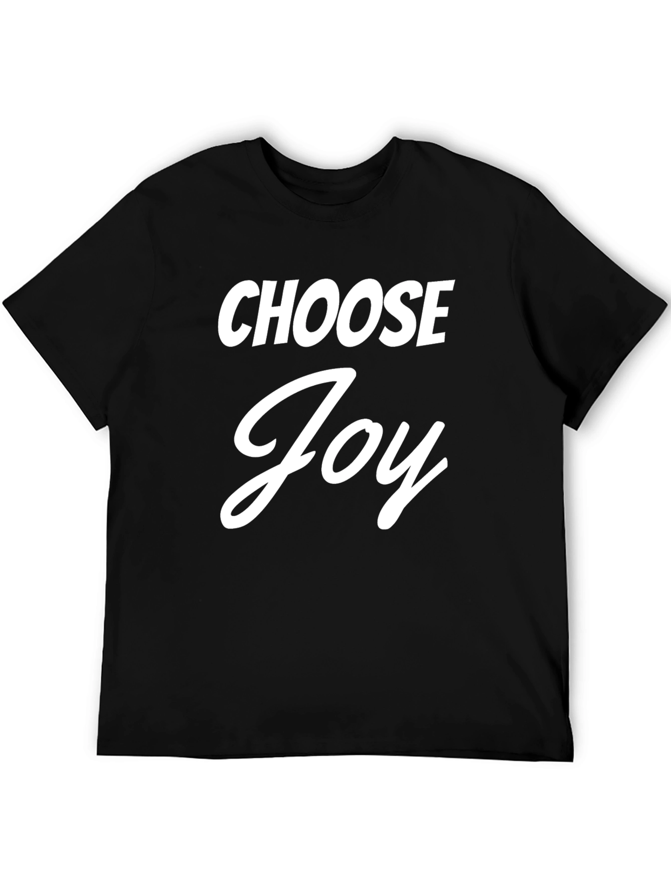 Black Choose Joy Graphic Tee - Positive Vibes T-Shirt view 5