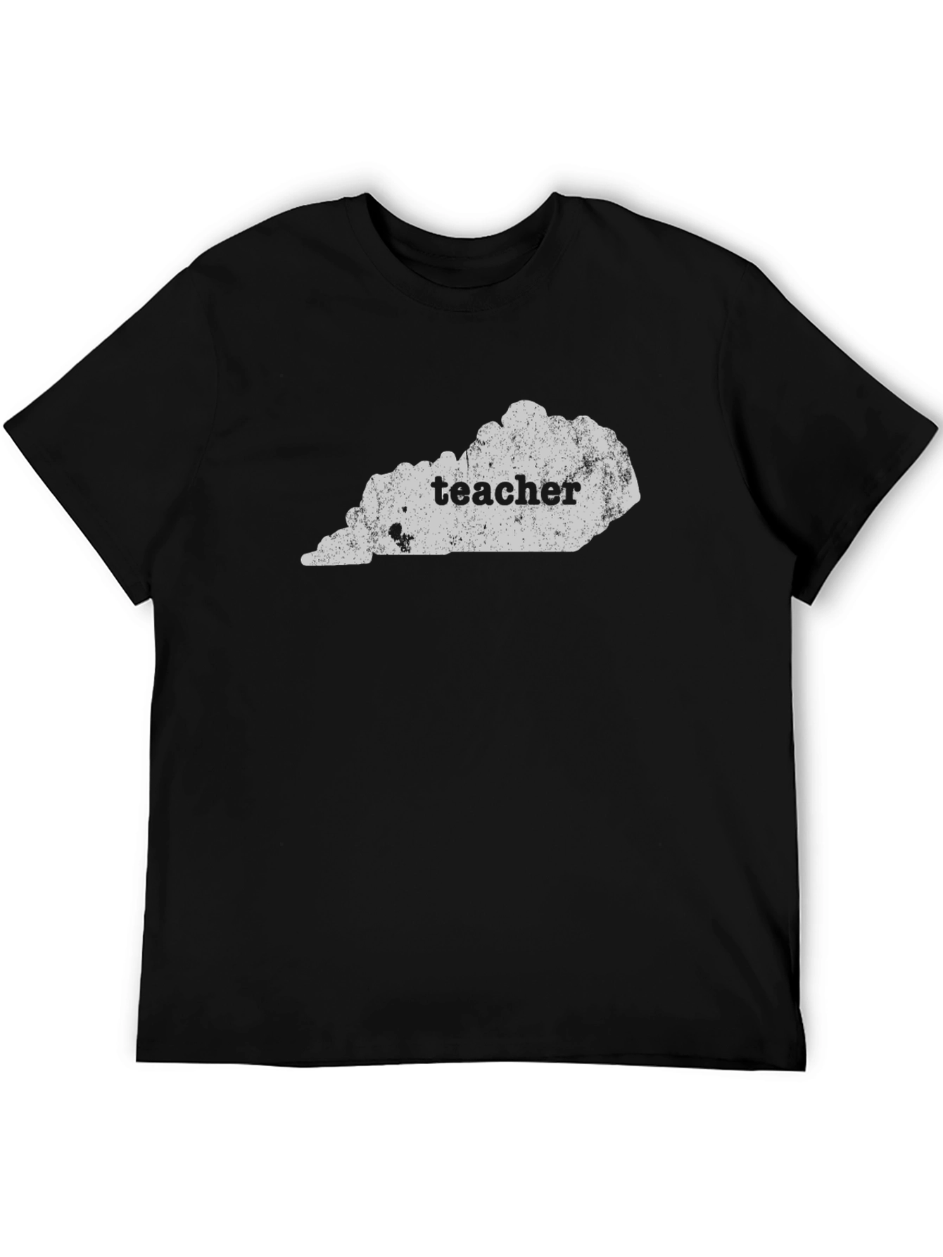 Black Kentucky Teacher Graphic T-Shirt - Unisex Black Tee view 5