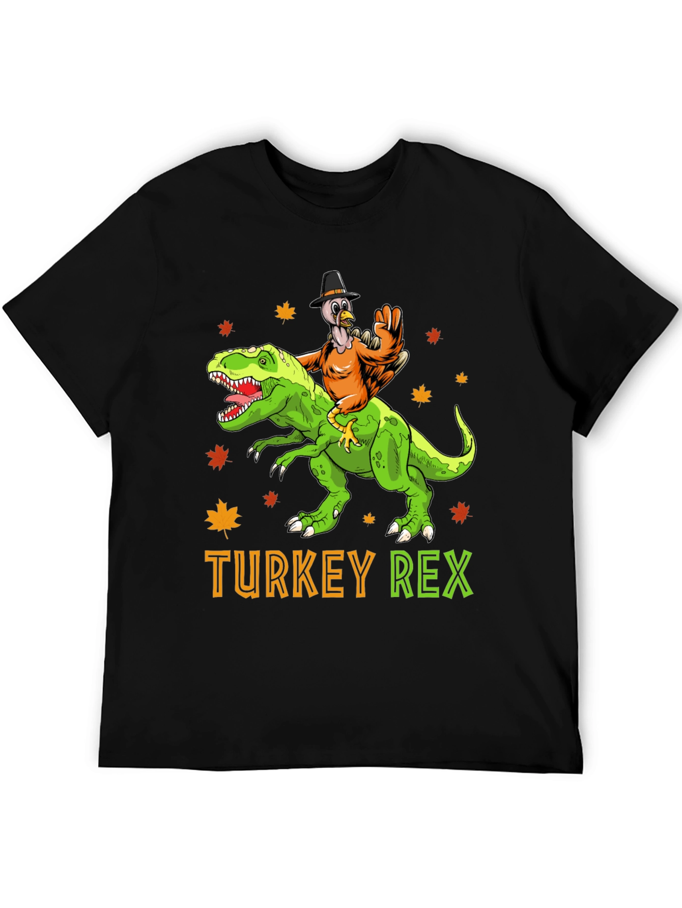 Turkey Rex T-Shirt: Thanksgiving Dinosaur Tee - 5