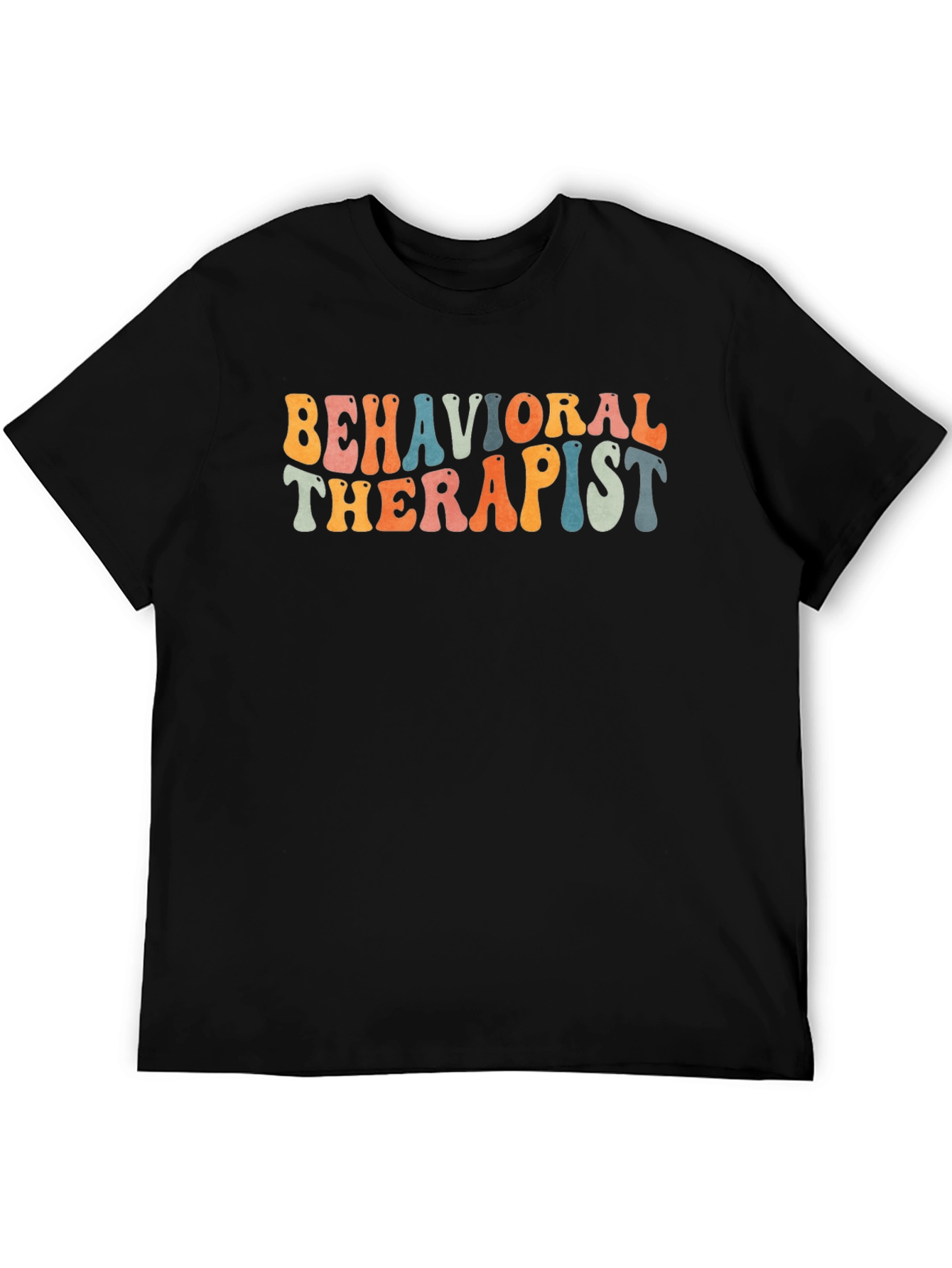 Black Retro Behavioral Therapist T-Shirt Funny Gift view 5