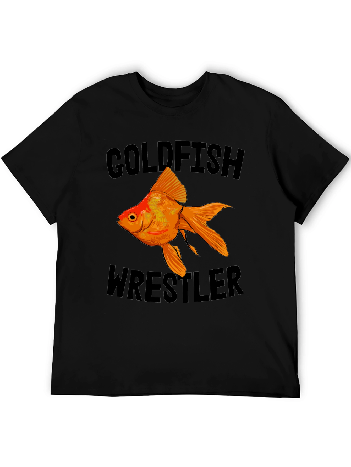 Black Goldfish Wrestler Graphic Tee view 5