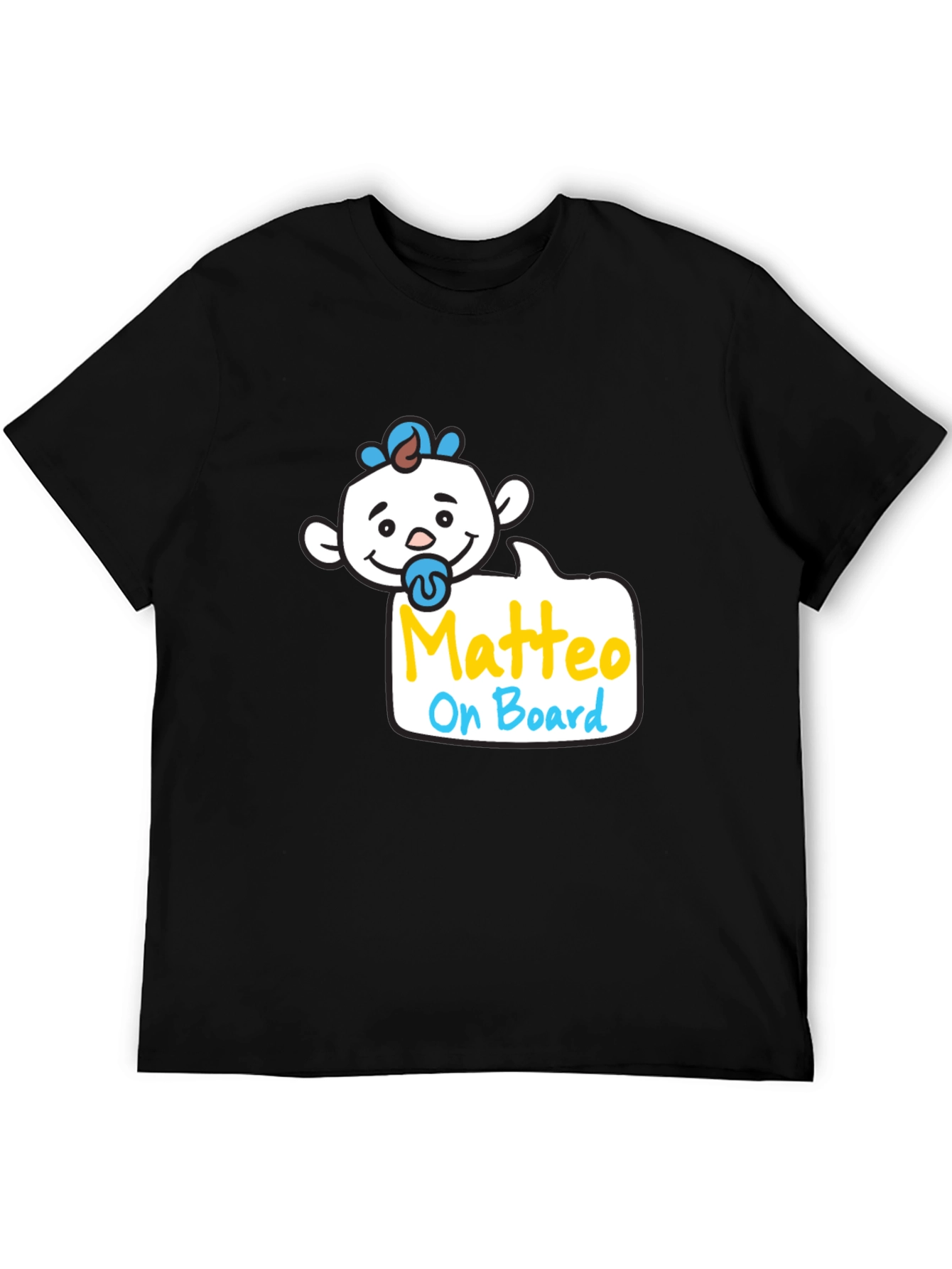 Matteo On Board Baby Graphic Tee - Black - 5