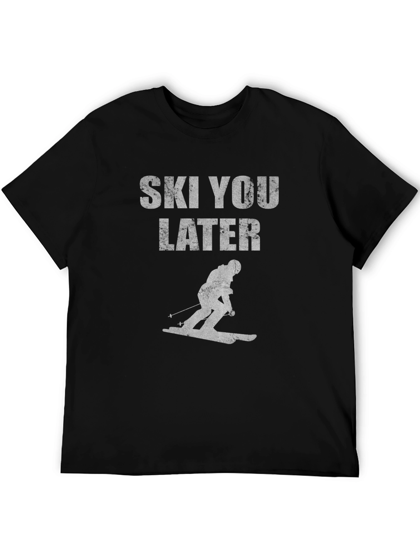 Black Ski You Later Graphic T-Shirt view 5