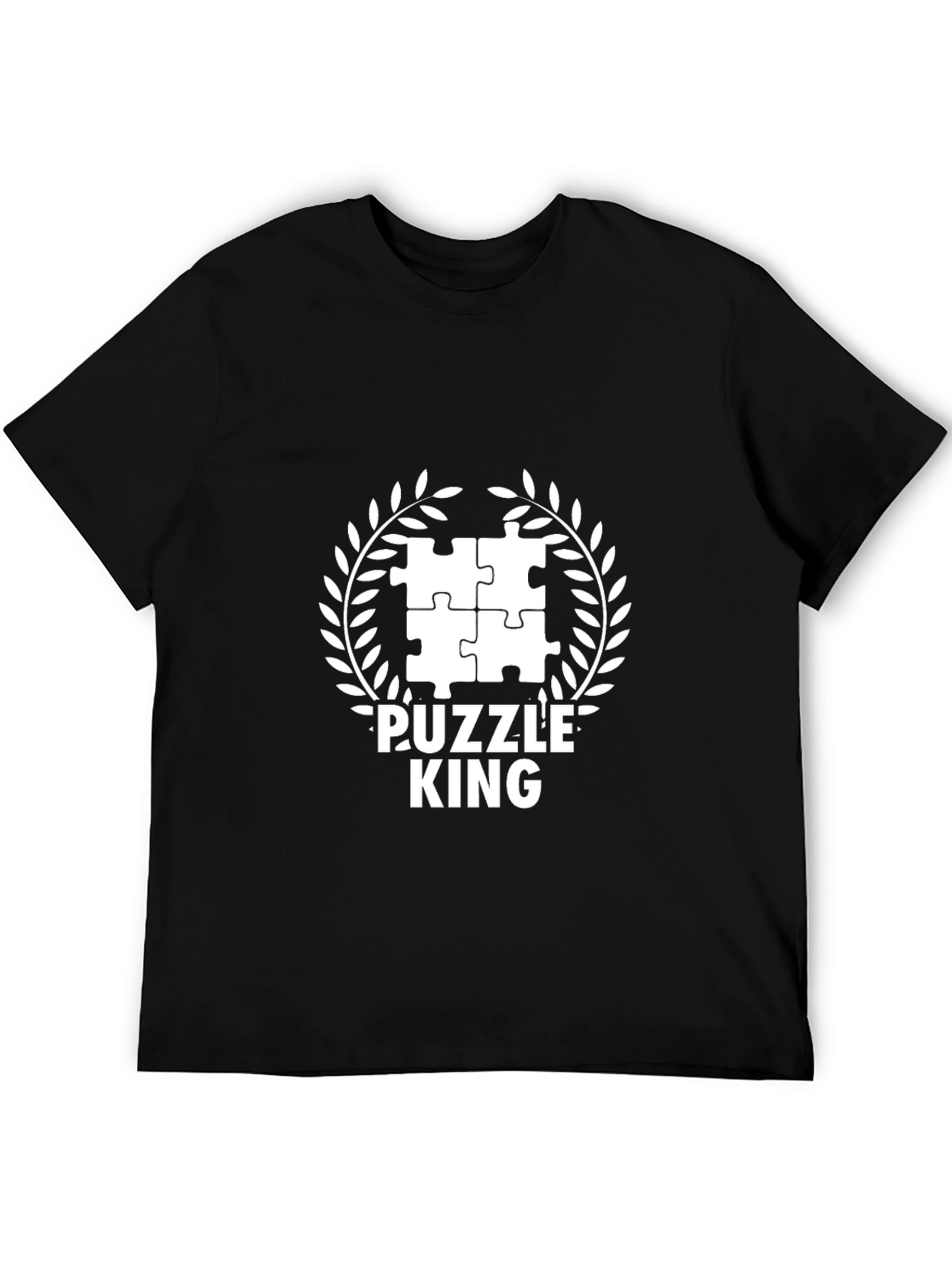 Black Puzzle King T-Shirt - Black Graphic Tee view 5