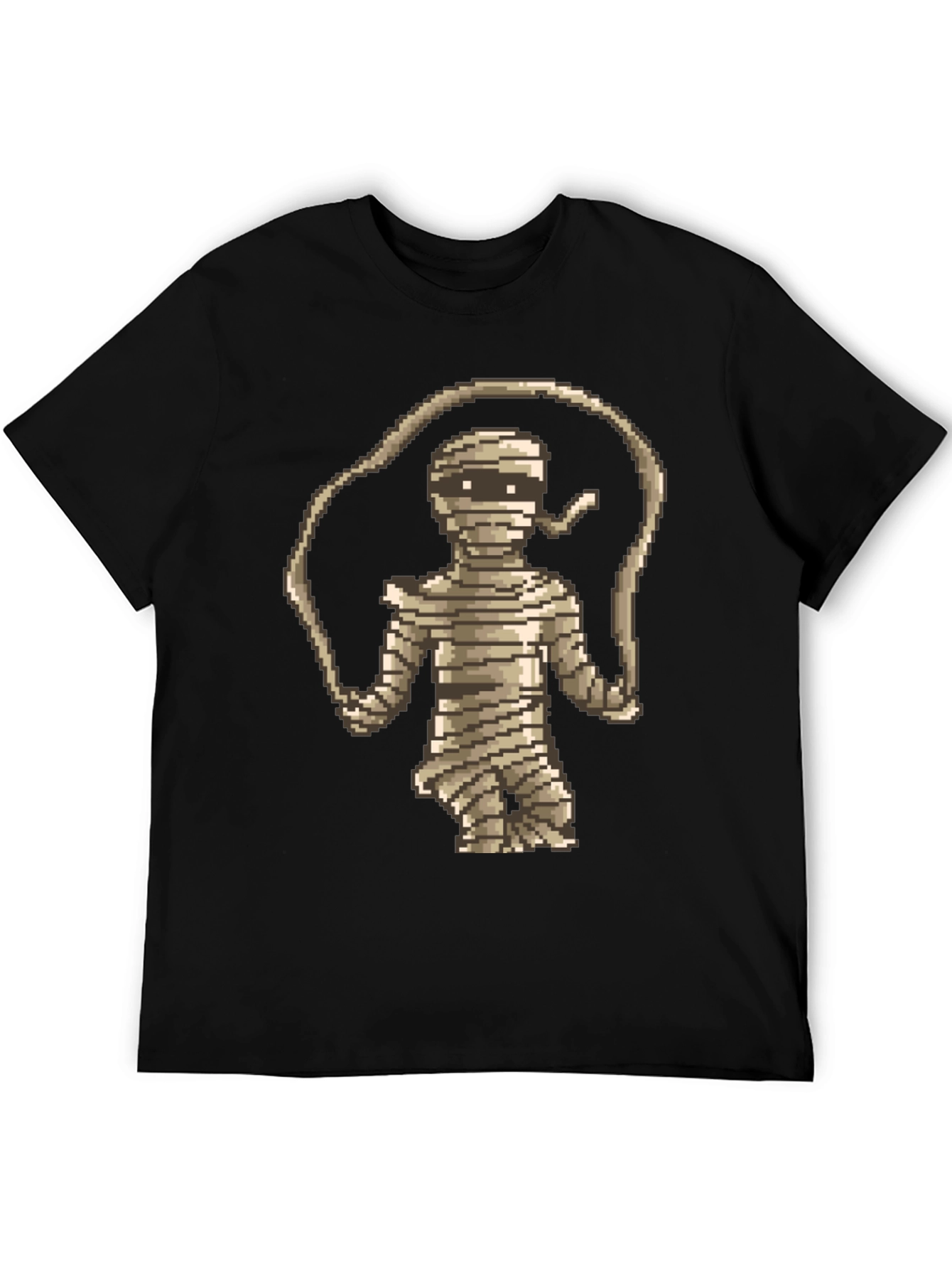 Black Pixel Mummy T-Shirt - Retro Gaming Style view 5