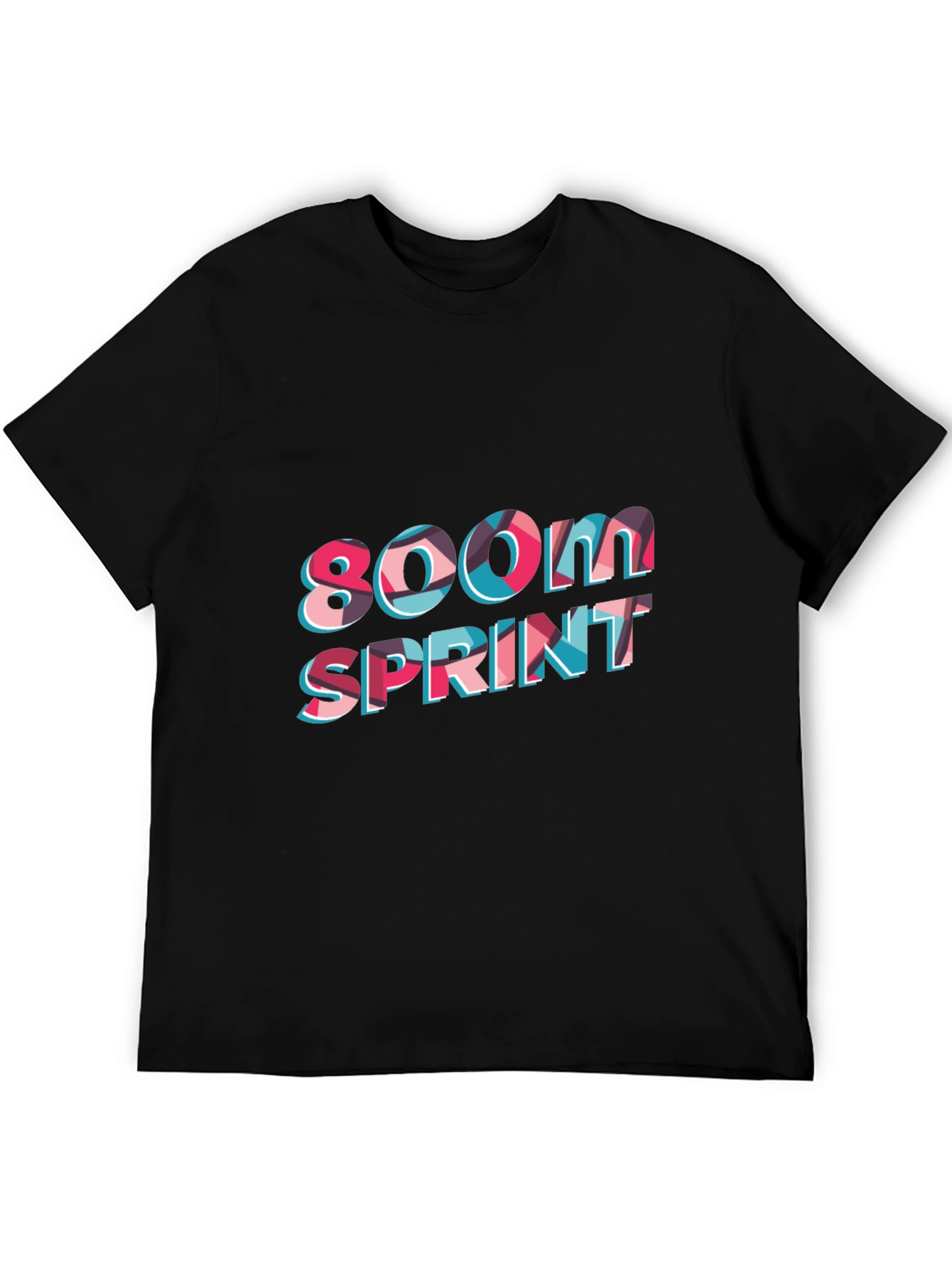 Black 800M Sprint Black T-Shirt view 5