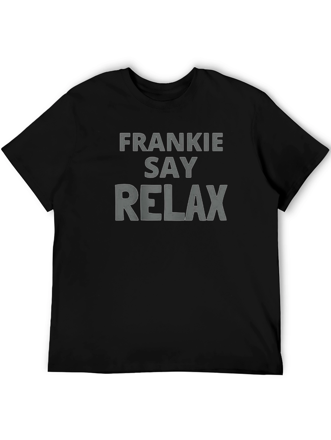 Black Frankie Say Relax Graphic Tee - Retro Style view 5