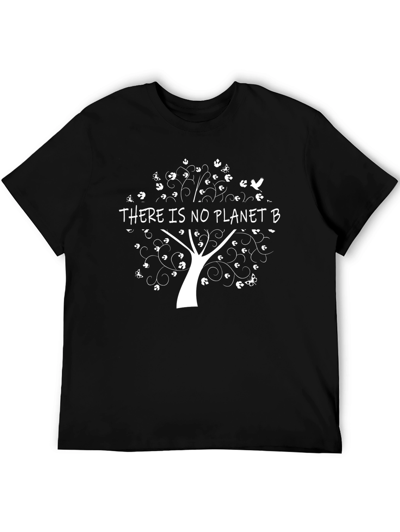 Black Eco-Friendly 'There Is No Planet B' Graphic Tee view 5
