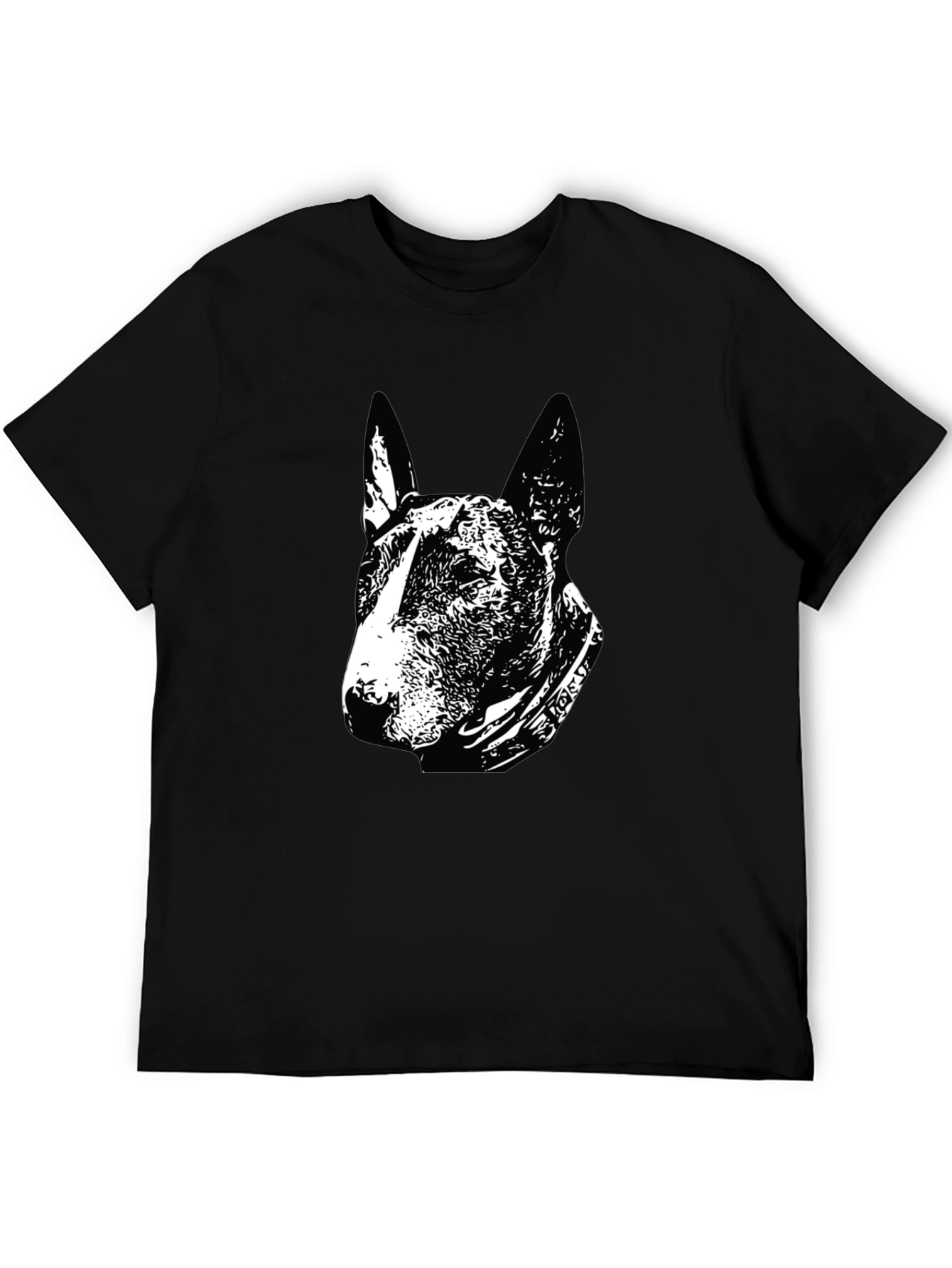 Black Dog Lover's Black Graphic T-Shirt view 5