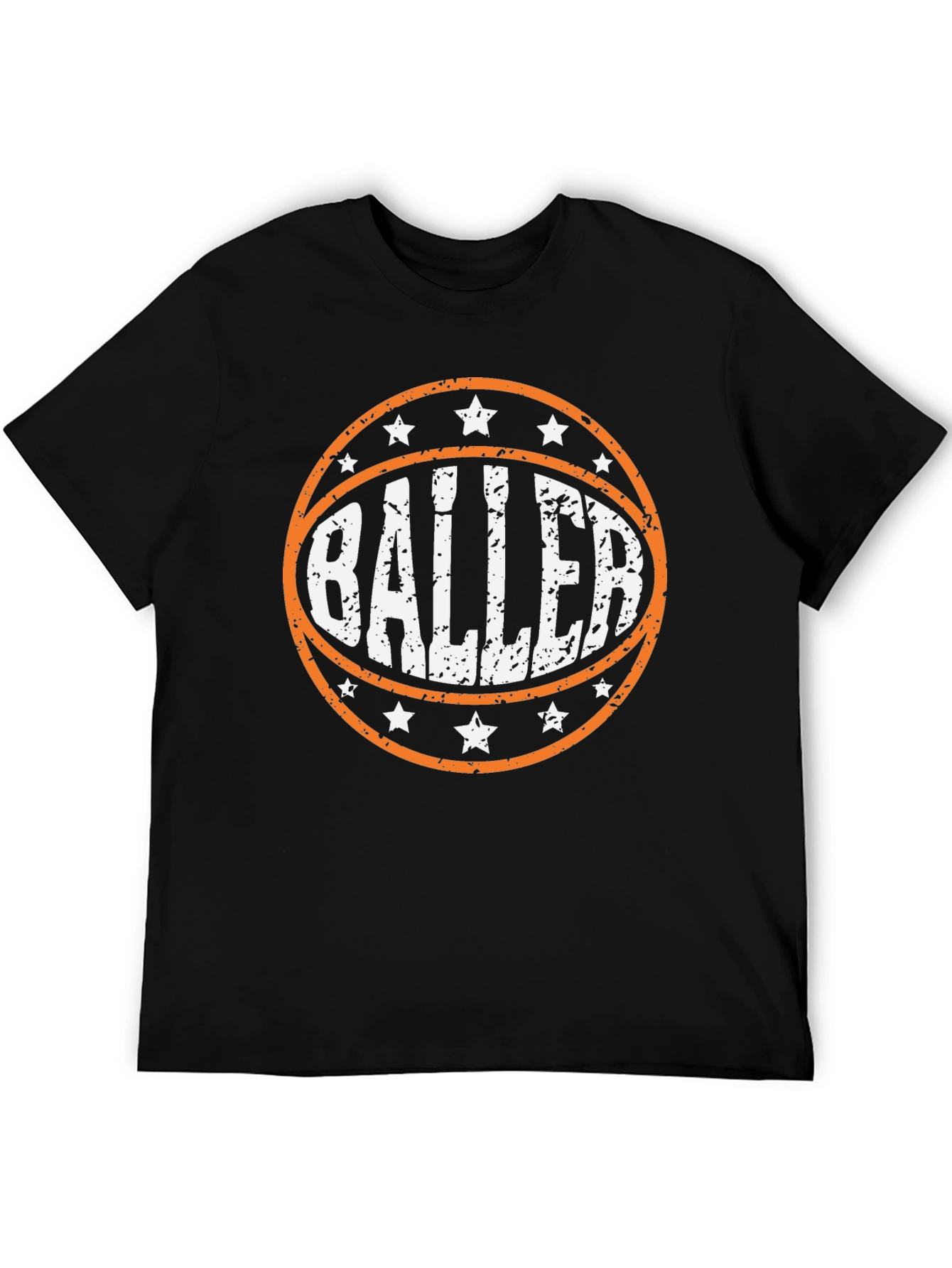 Black Baller Graphic Tee - Basketball Player T-Shirt view 5